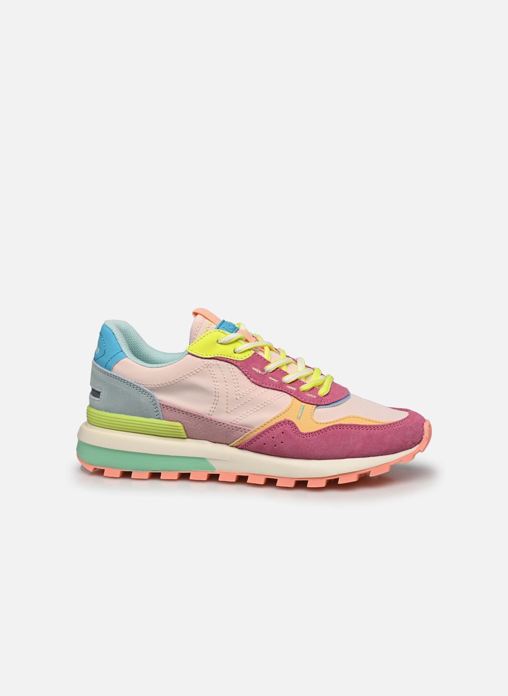 Zapatillas Luna nylon & Serraje mujer multicolor Victoria Zapatillas Luna nylon & Serraje mujer multicolor ROSA
