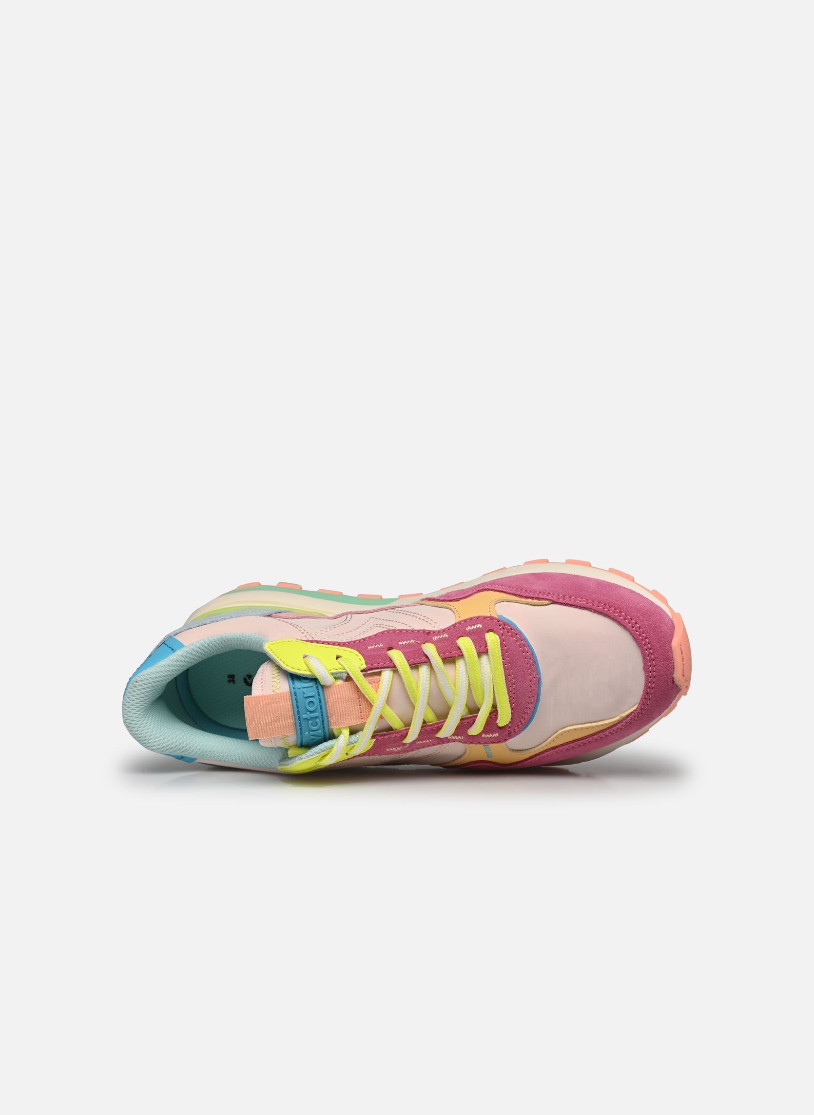 Zapatillas Luna nylon & Serraje mujer multicolor Victoria Zapatillas Luna nylon & Serraje mujer multicolor ROSA