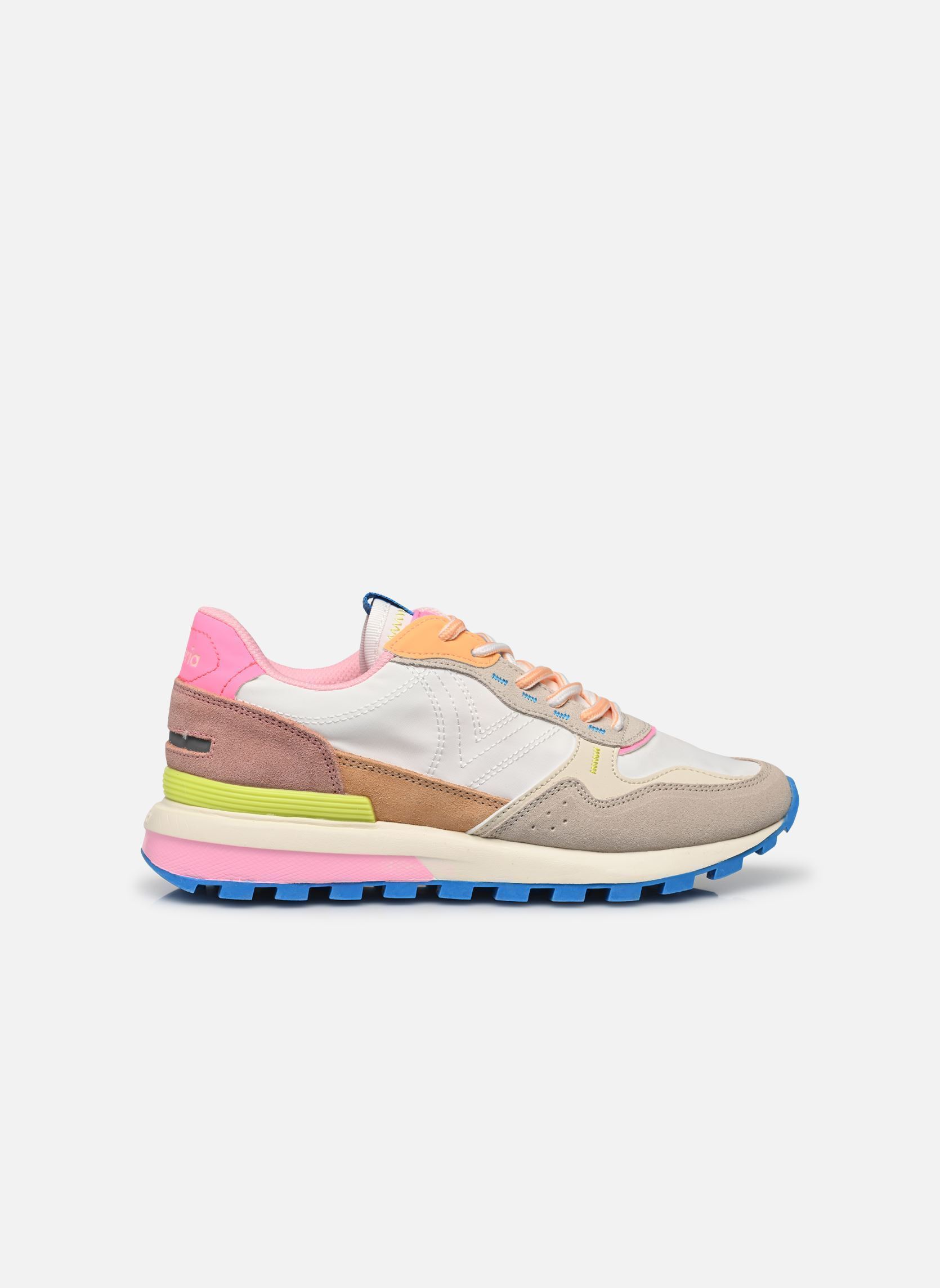 Baskets Luna nylon & Serraje femme multicolore Victoria Baskets Luna nylon & Serraje femme multicolore BLANCO