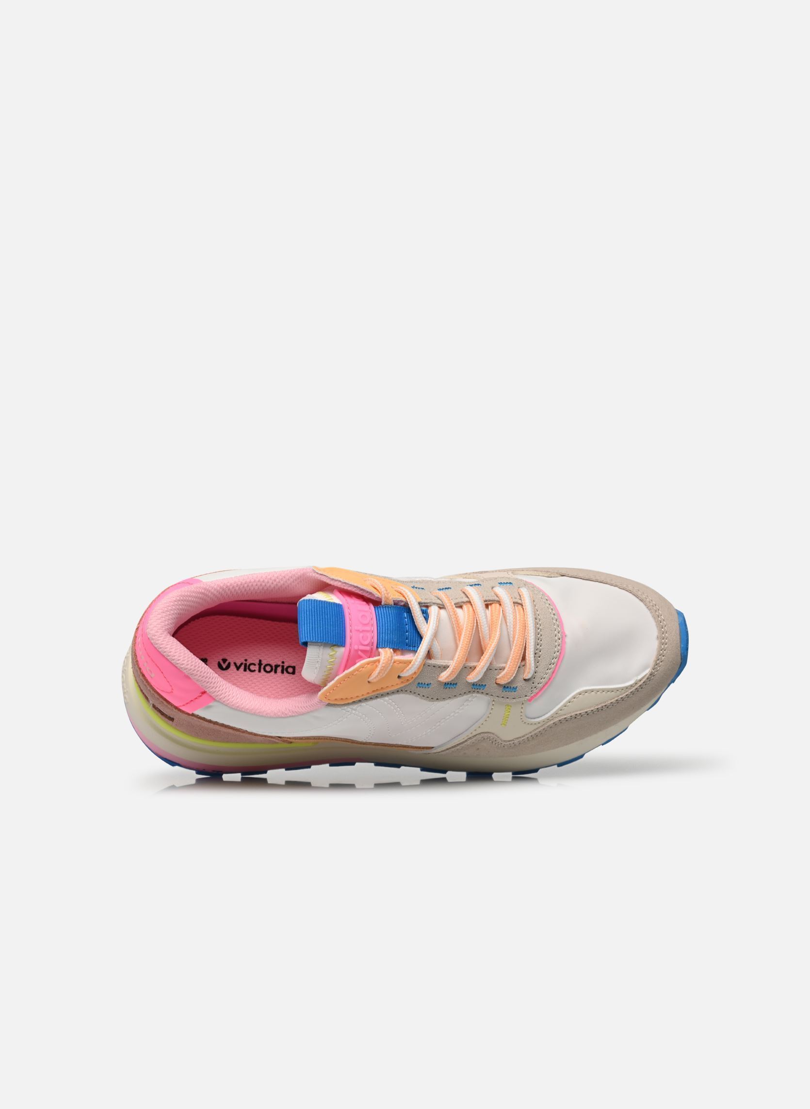 Baskets Luna nylon & Serraje femme multicolore Victoria Baskets Luna nylon & Serraje femme multicolore BLANCO