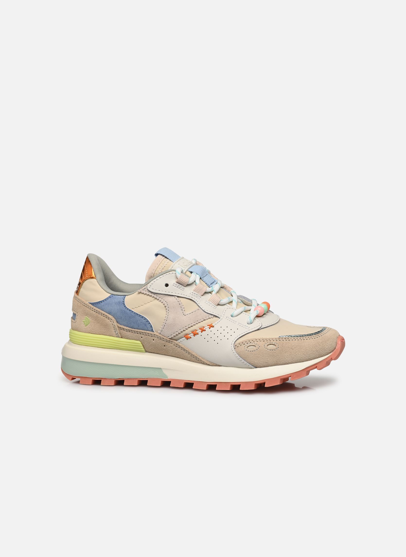 Baskets Luna nylon & Serraje femme multicolore Victoria Baskets Luna nylon & Serraje femme multicolore BEIGE