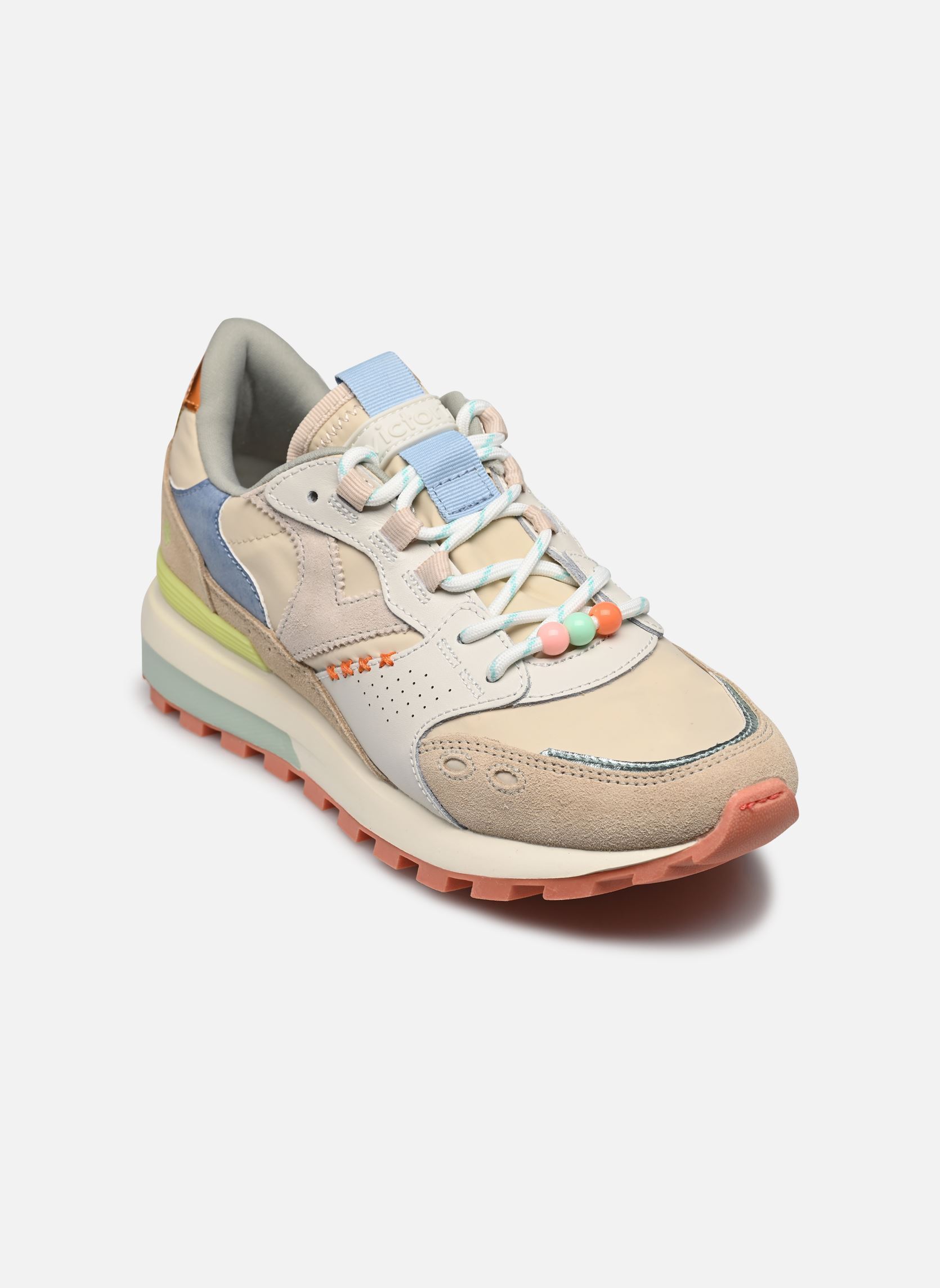 Baskets Luna nylon & Serraje femme multicolore Victoria Baskets Luna nylon & Serraje femme multicolore BEIGE