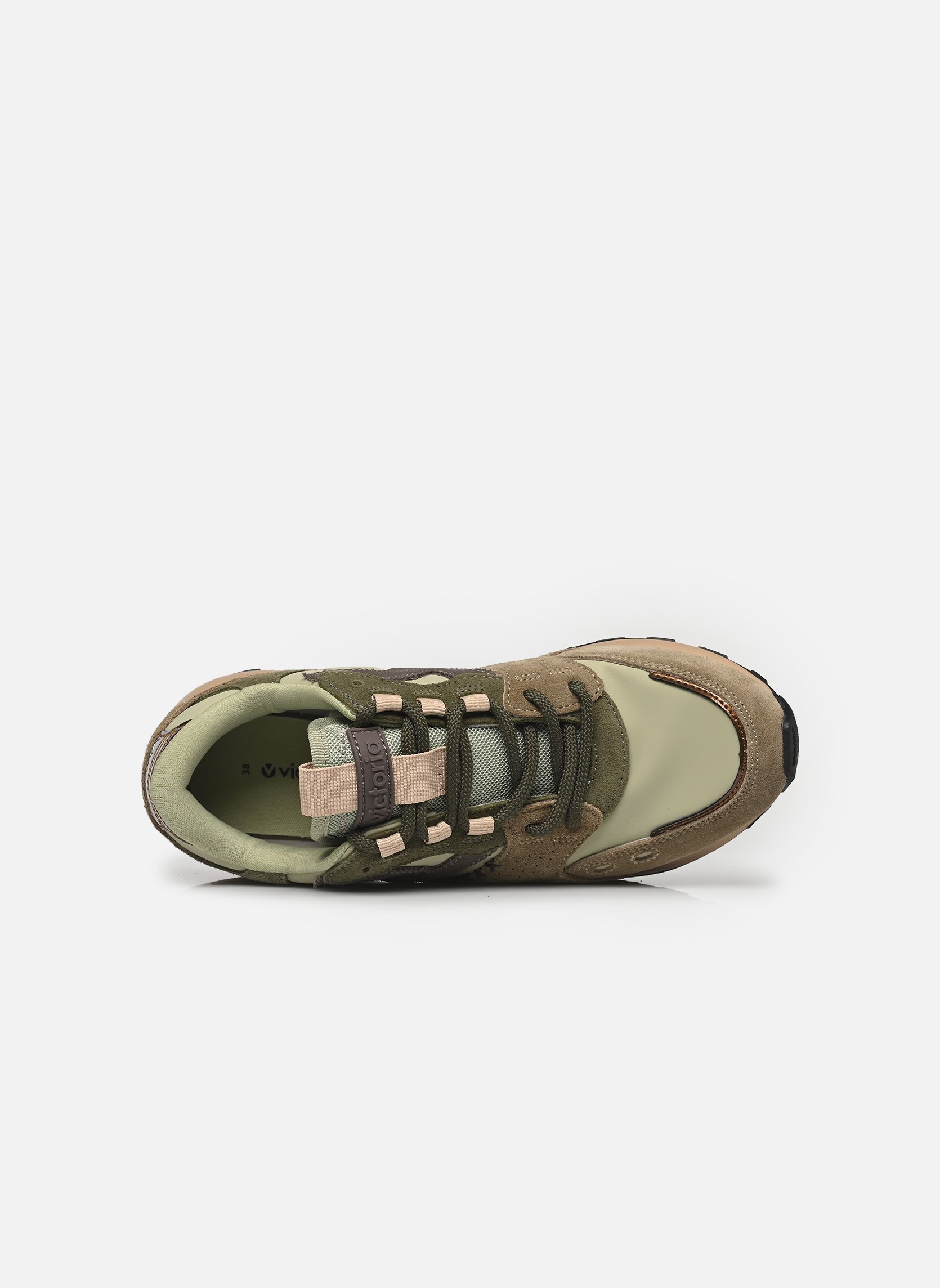 Sneakers Luna nylon & Serraje dames meerkleurig Victoria Sneakers Luna nylon & Serraje dames meerkleurig KAKI