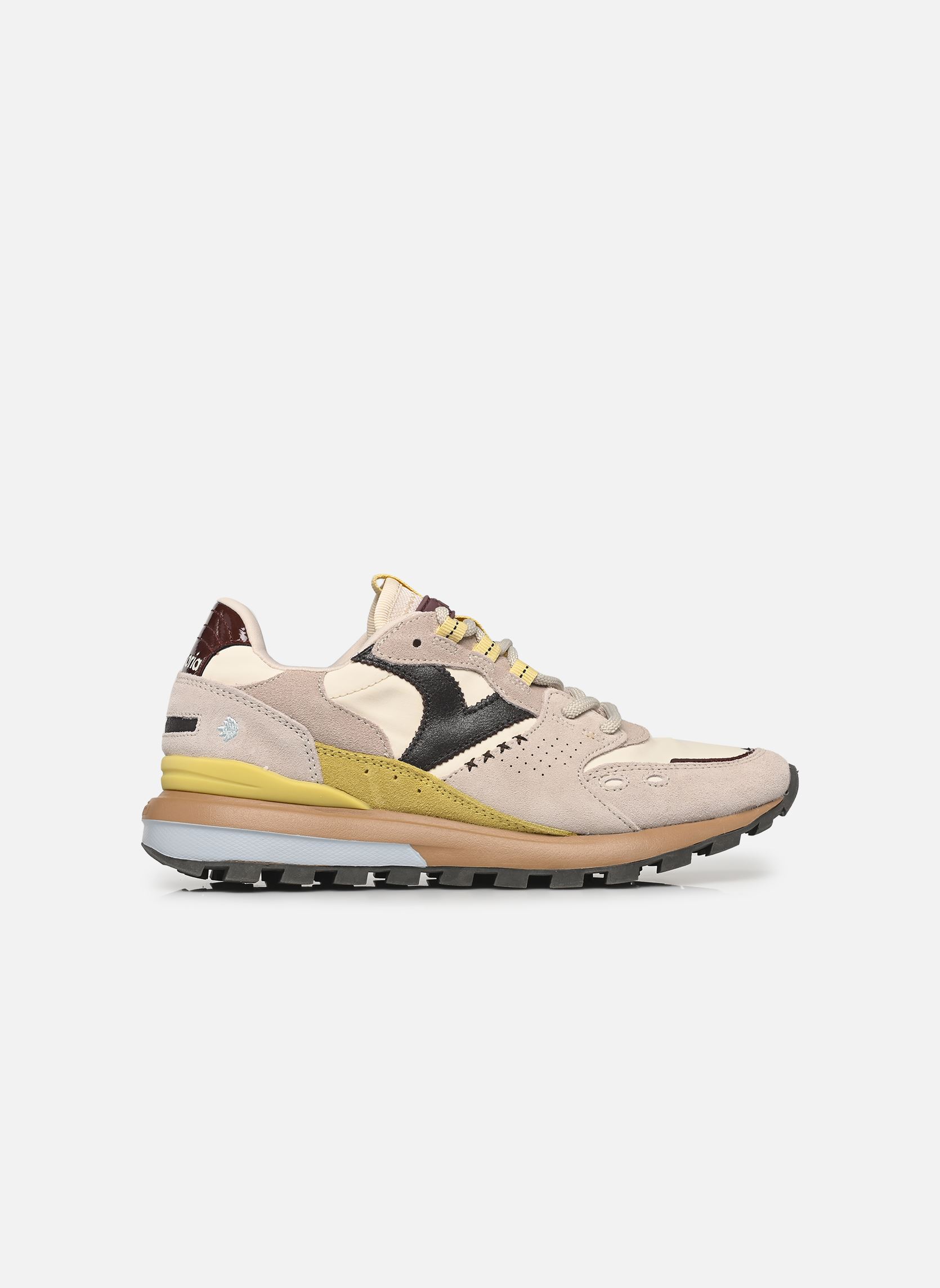 Sneakers Luna nylon & Serraje dames meerkleurig Victoria Sneakers Luna nylon & Serraje dames meerkleurig TAUPE