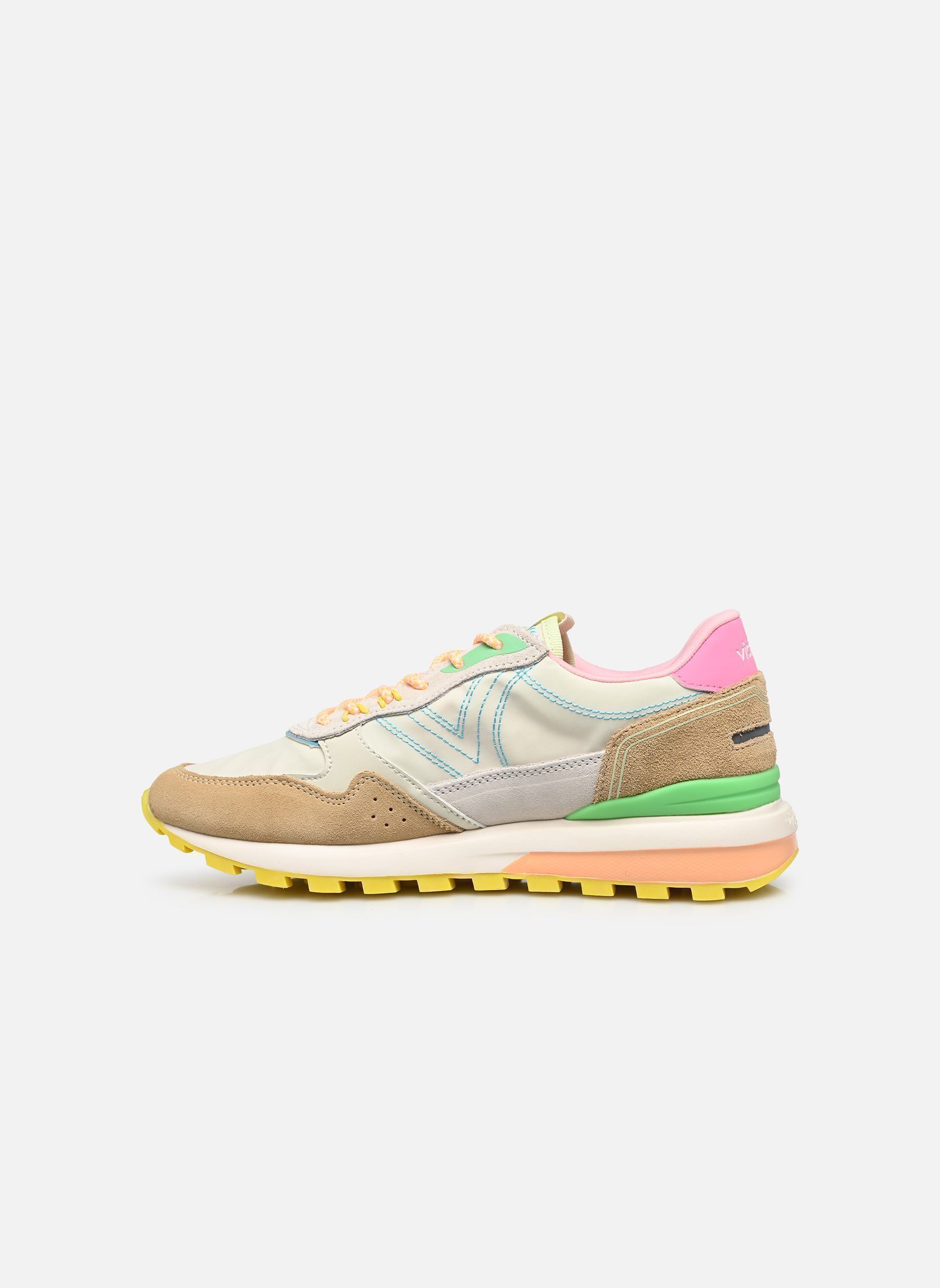 Sneakers Luna nylon & Serraje dames meerkleurig Victoria Sneakers Luna nylon & Serraje dames meerkleurig BEIGE 2