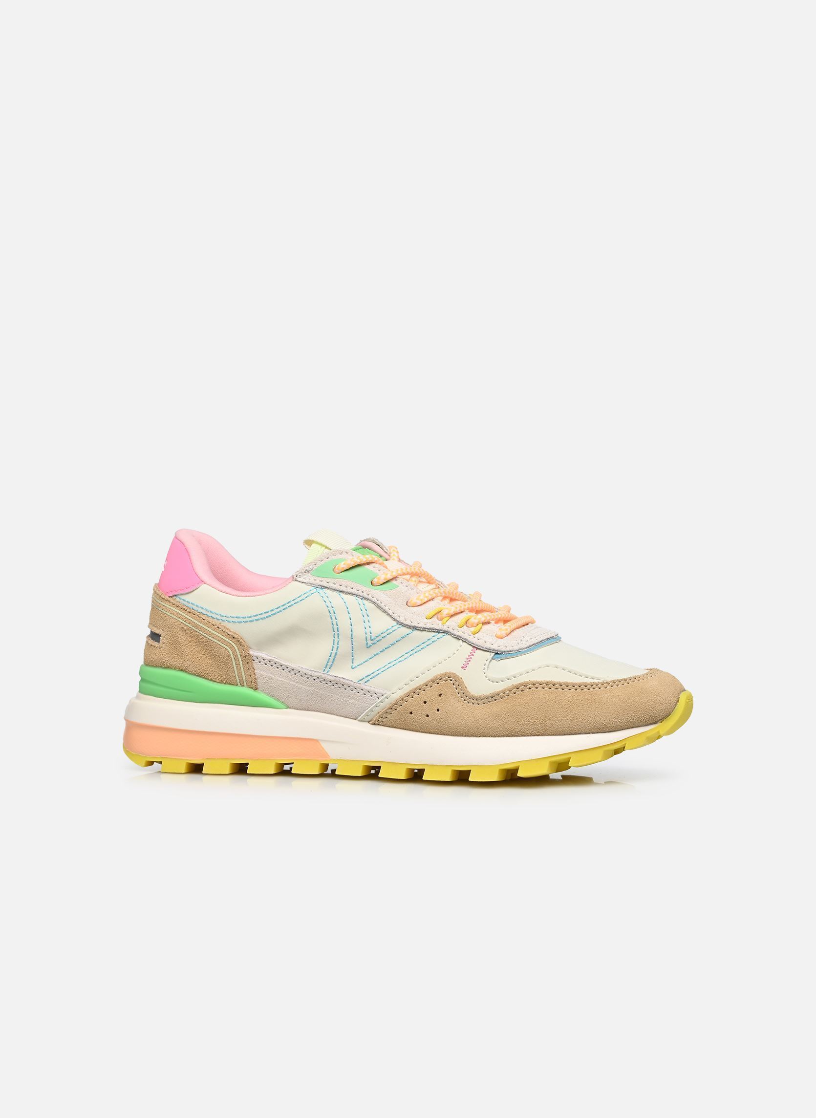 Sneakers Luna nylon & Serraje dames meerkleurig Victoria Sneakers Luna nylon & Serraje dames meerkleurig BEIGE 2