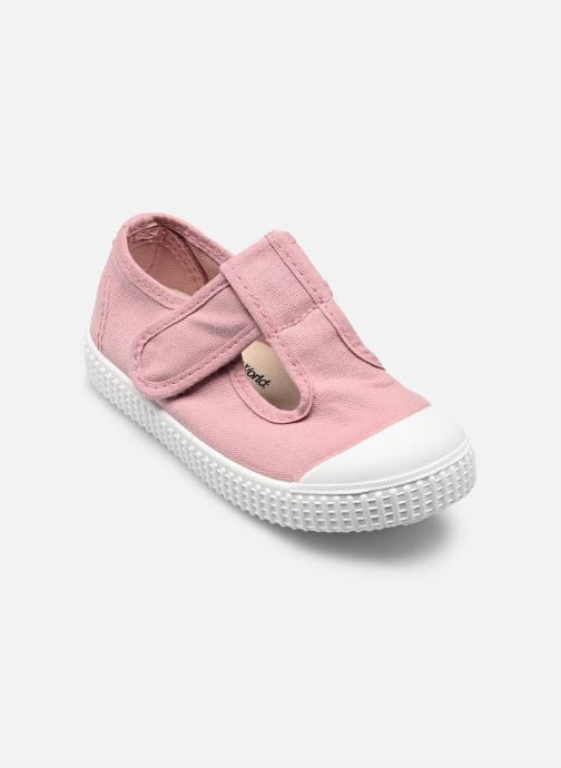 Victoria Ballerina's 1915 Sandalia Lona Tintada DREC meisjes roze
