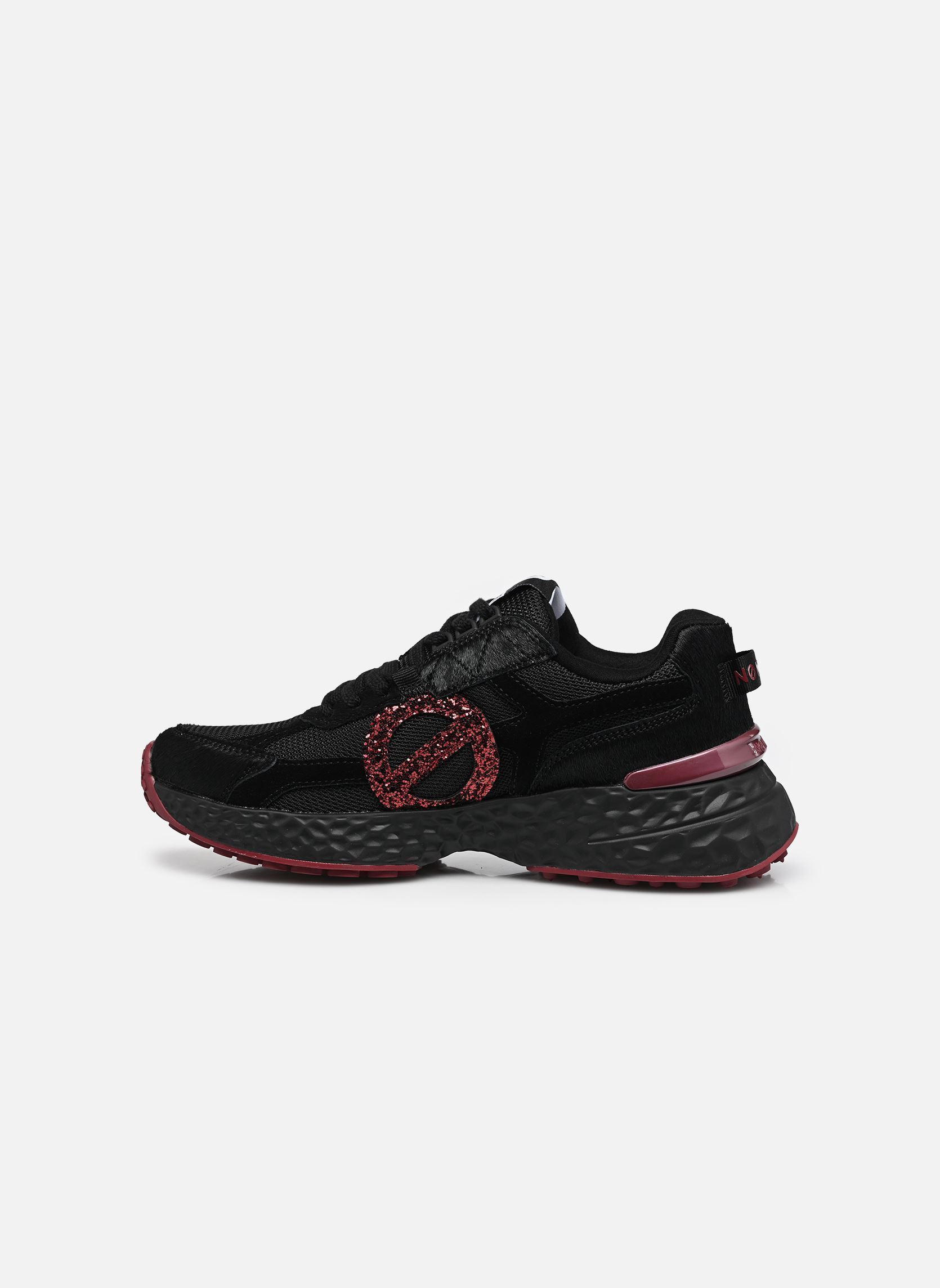 Lage sneakers Carter 2.0 Runner dames zwart No Name Lage sneakers Carter 2.0 Runner dames zwart BLACK/BLACK/RED