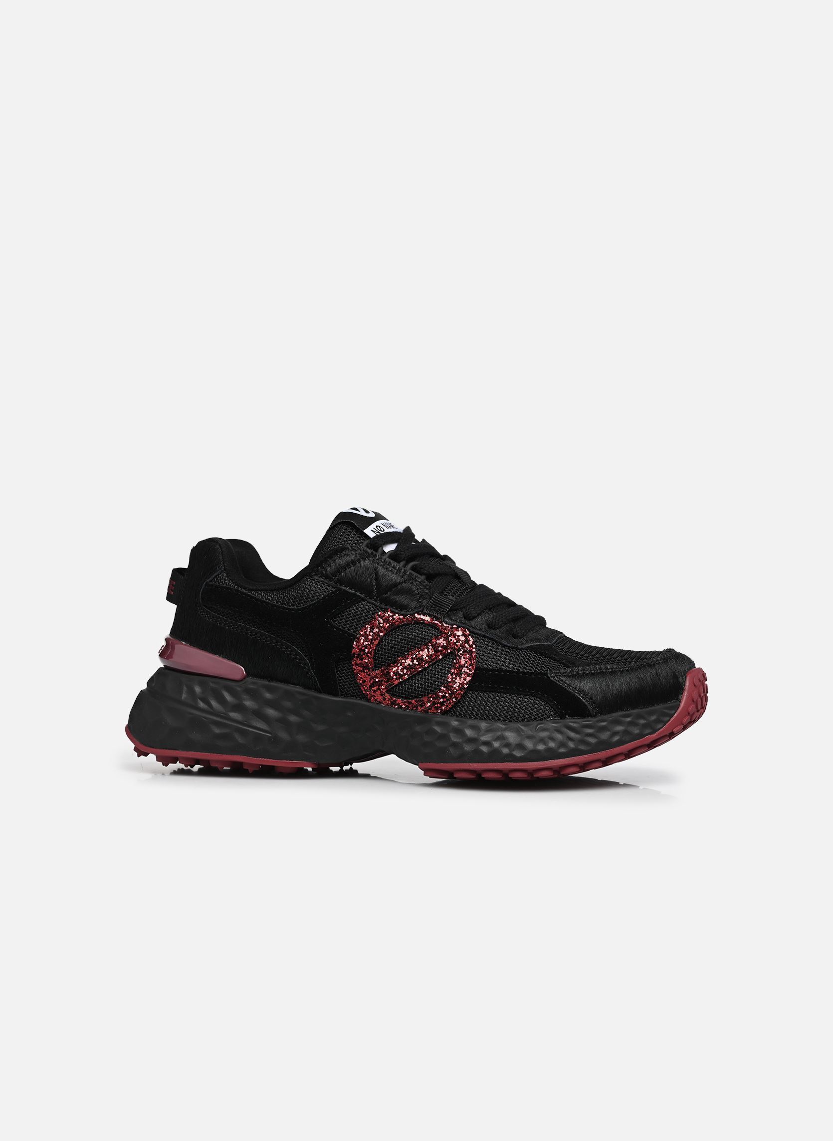 Lage sneakers Carter 2.0 Runner dames zwart No Name Lage sneakers Carter 2.0 Runner dames zwart BLACK/BLACK/RED