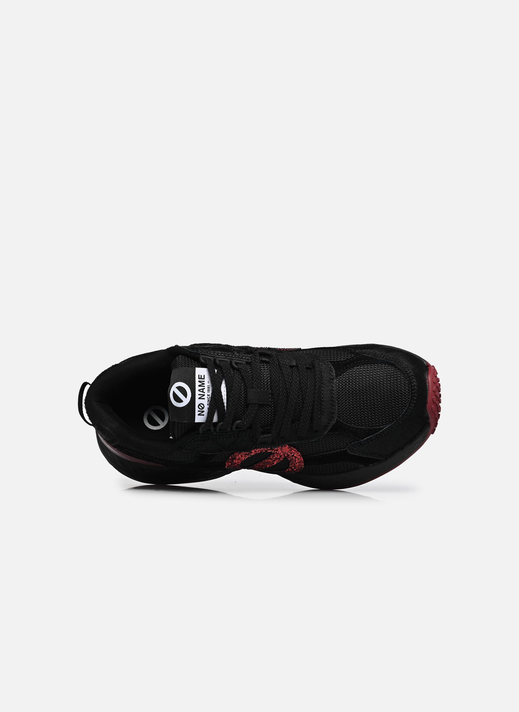 Lage sneakers Carter 2.0 Runner dames zwart No Name Lage sneakers Carter 2.0 Runner dames zwart BLACK/BLACK/RED