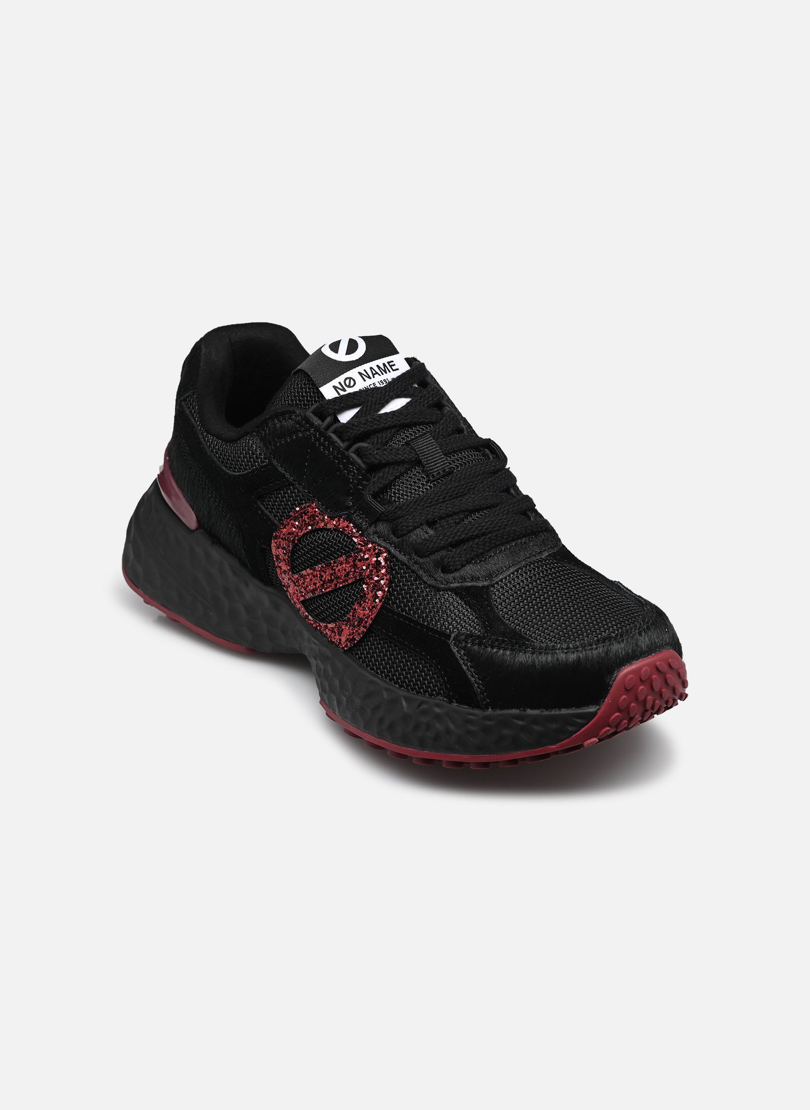 Lage sneakers Carter 2.0 Runner dames zwart No Name Lage sneakers Carter 2.0 Runner dames zwart BLACK/BLACK/RED