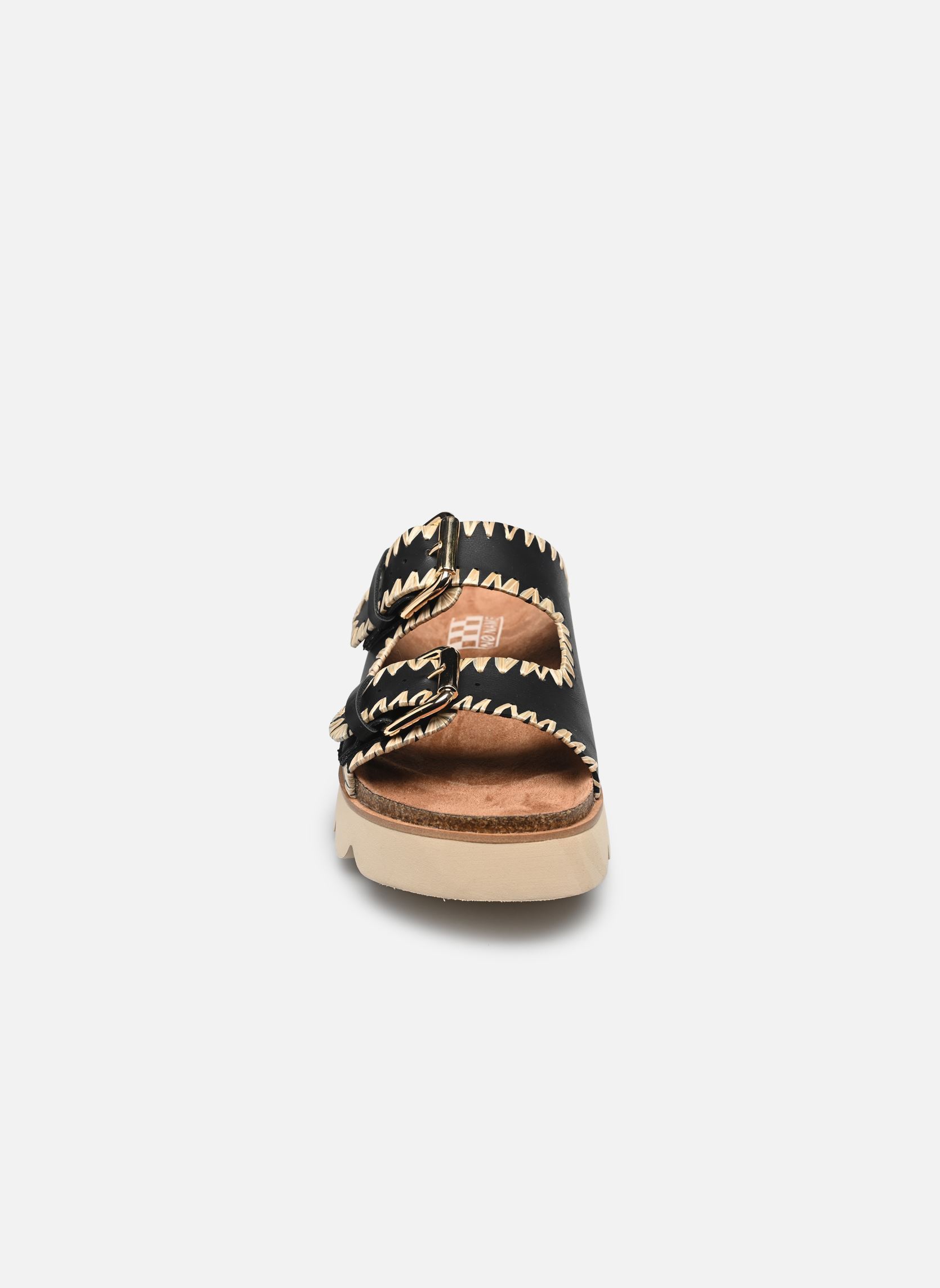 Mules et sabots Sandy Edge femme noir No Name Mules et sabots Sandy Edge femme noir BLACK/NATURAL