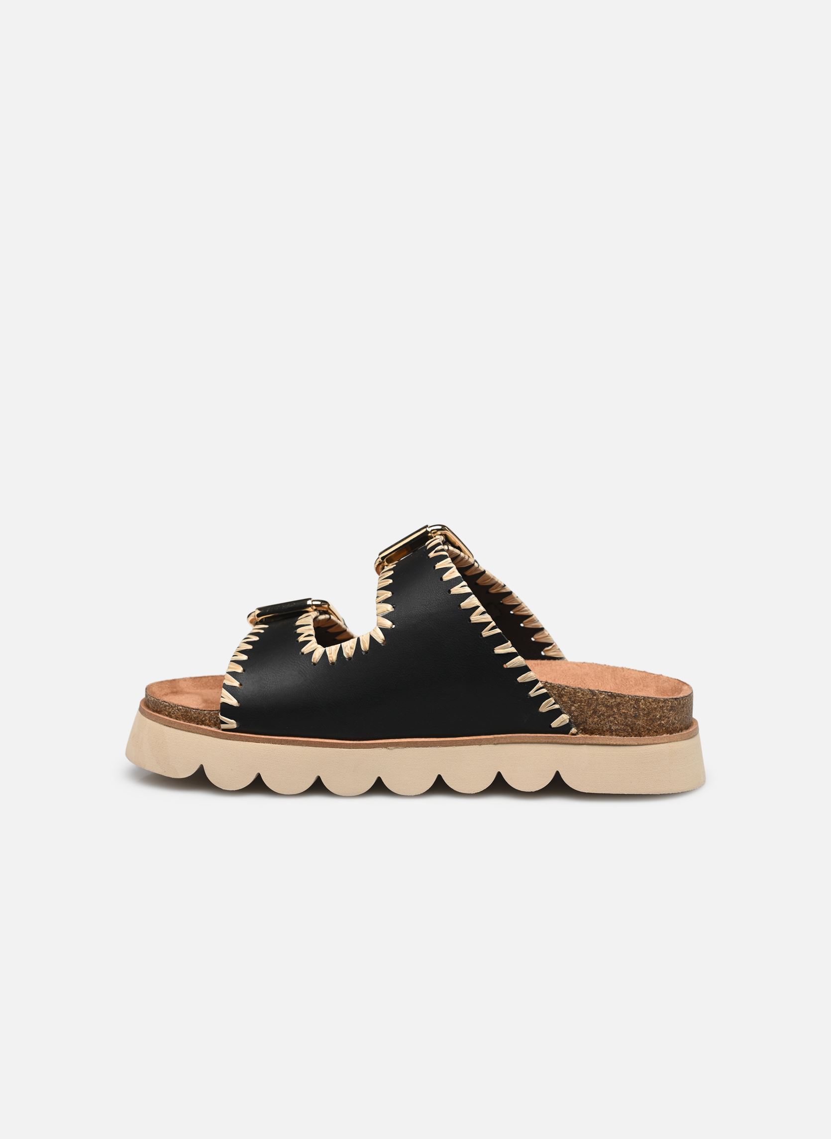 Mules et sabots Sandy Edge femme noir No Name Mules et sabots Sandy Edge femme noir BLACK/NATURAL