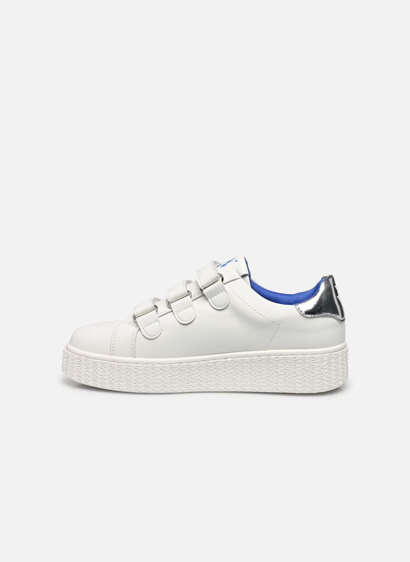 Baskets Virginie femme blanc Vanessa Wu Baskets Virginie femme blanc Bleu Electrique
