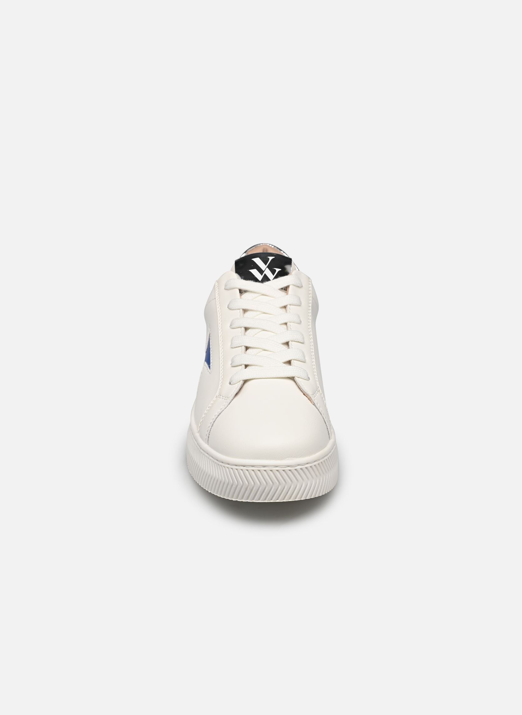 Baskets Liz femme blanc Vanessa Wu Baskets Liz femme blanc Bleu Electrique