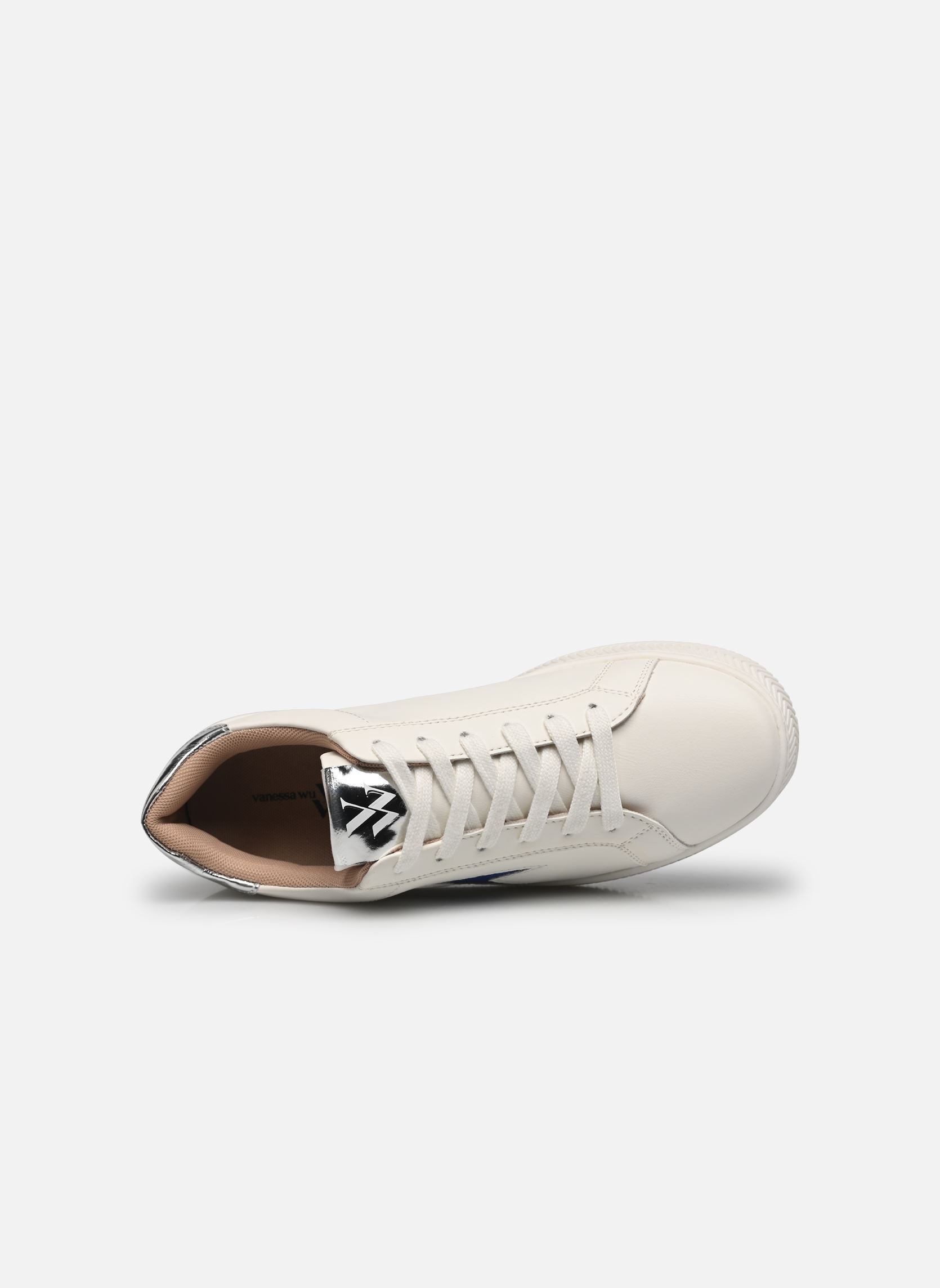 Baskets Liz femme blanc Vanessa Wu Baskets Liz femme blanc Bleu Electrique