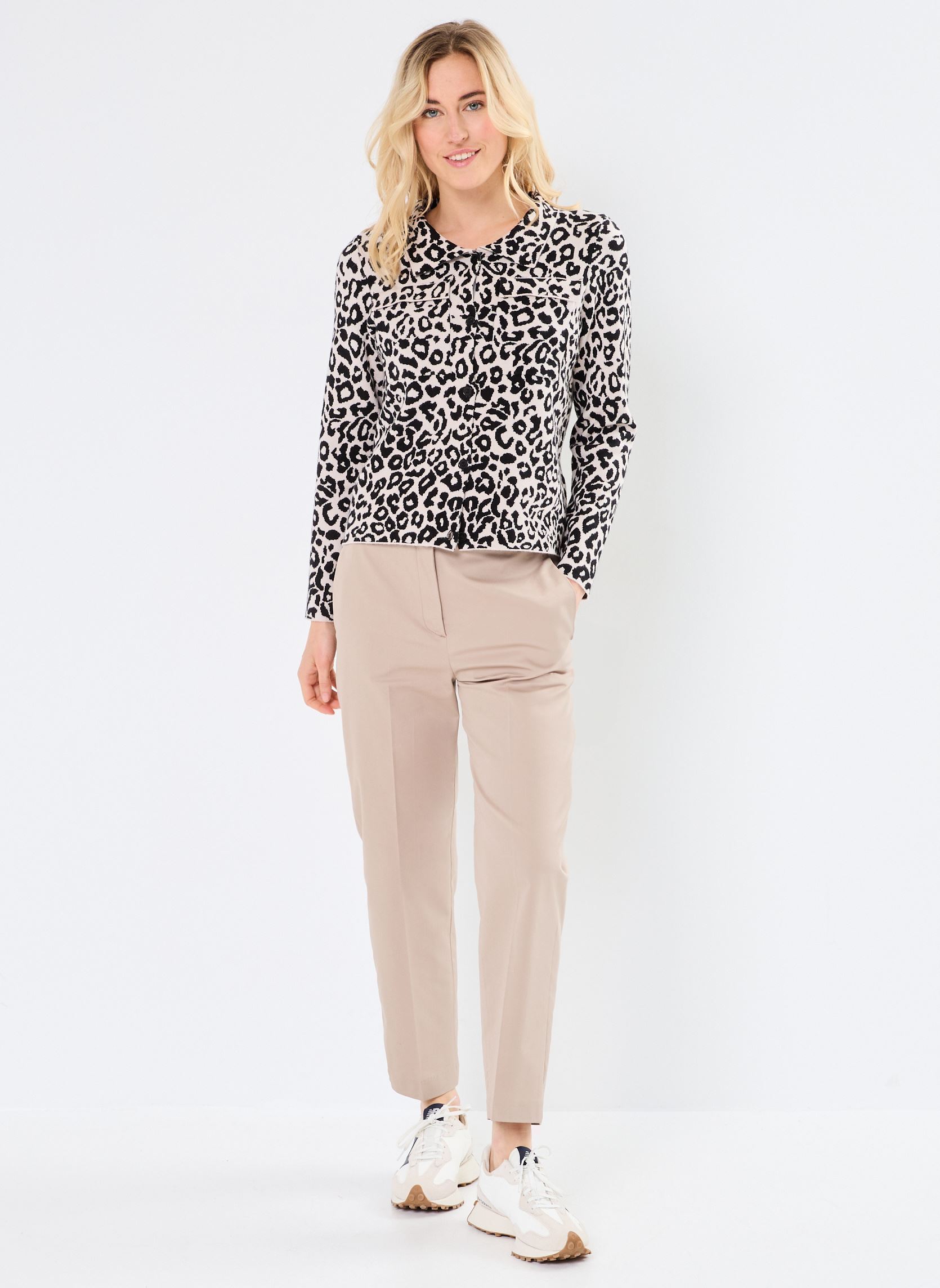 Gilets VILEONA L/S LEO KNIT JACKET/LS femme beige Vila Gilets VILEONA L/S LEO KNIT JACKET/LS femme beige Birch
