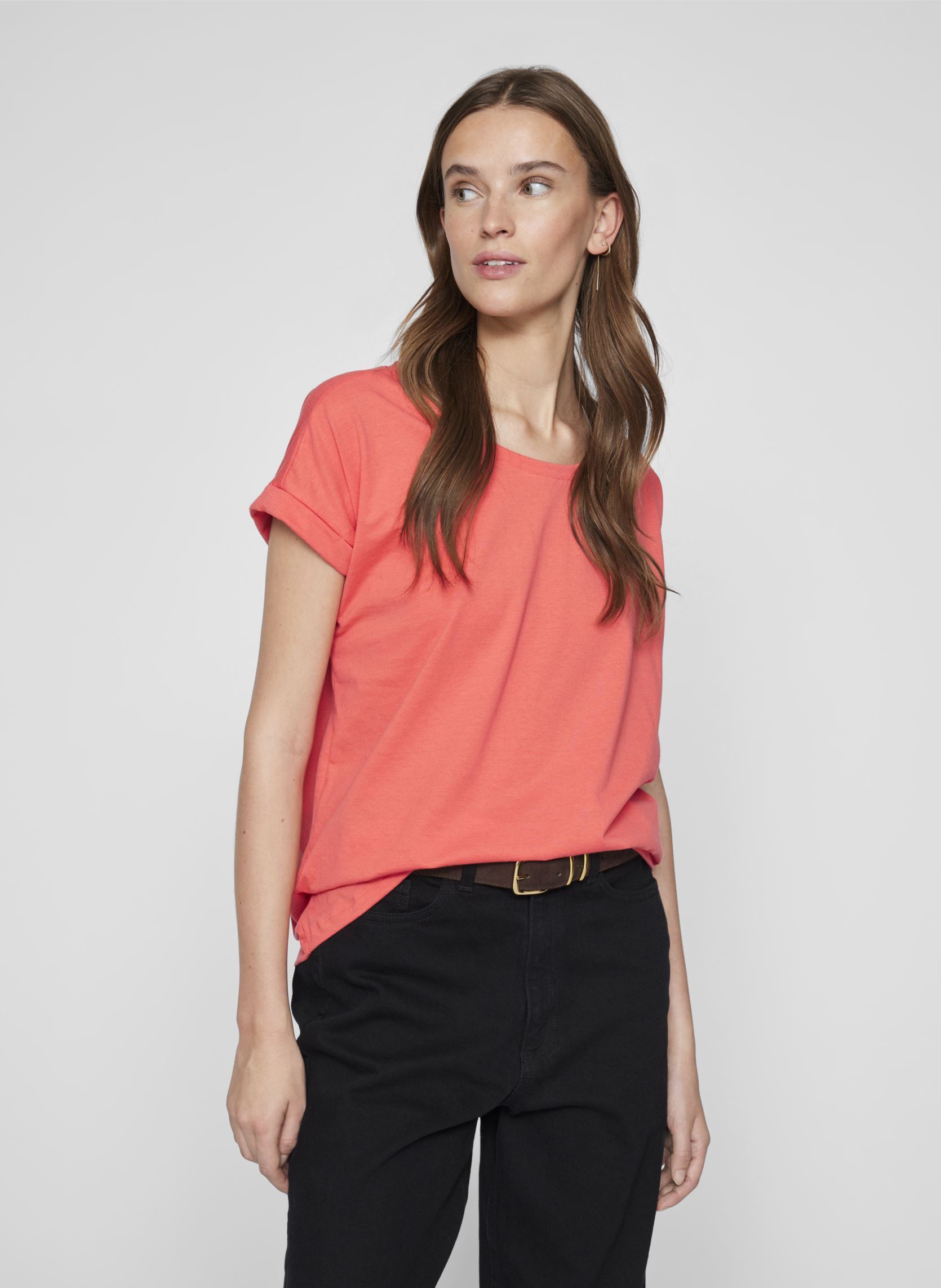 T-shirt a maniche corte VIDREAMERS NEW PURE T-SHIRT-NOOS donna rosa Vila T-shirt a maniche corte VIDREAMERS NEW PURE T-SHIRT-NOOS donna rosa Dubarry