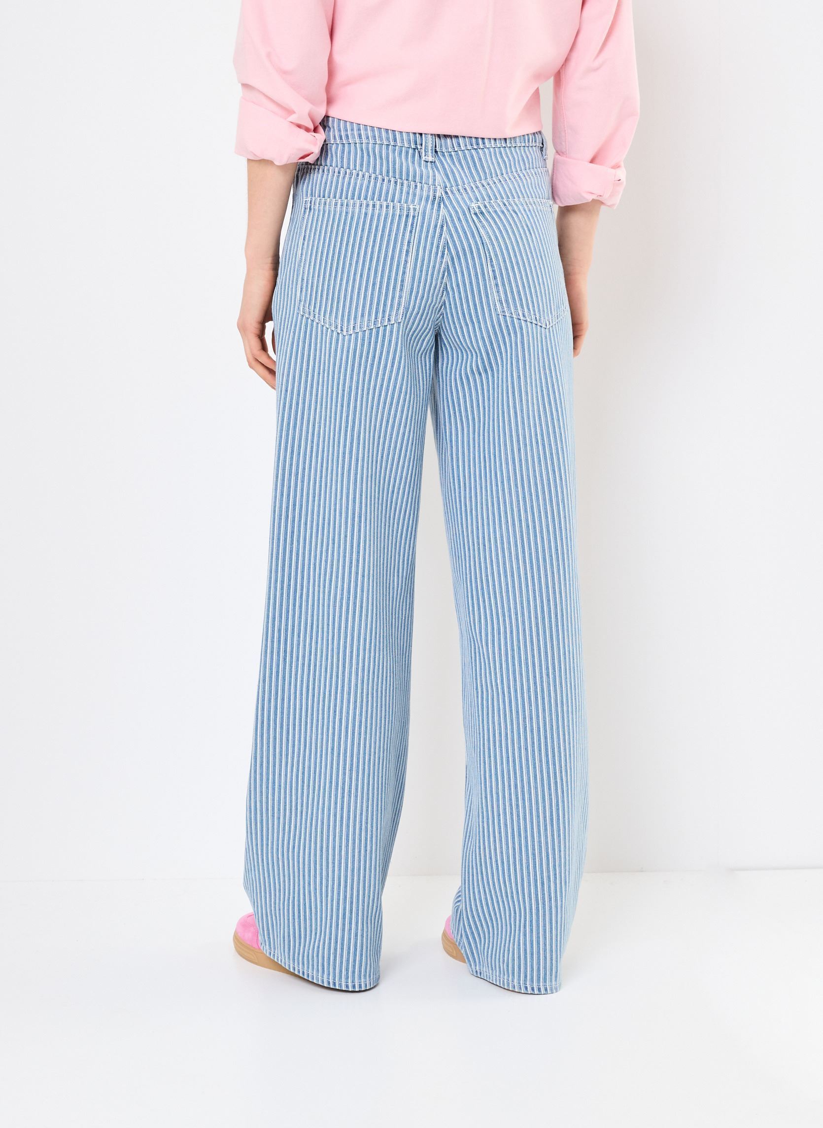 Wijde jeans / Flared Jeans VIKOMMA RW JEANS dames blauw Vila Wijde jeans / Flared Jeans VIKOMMA RW JEANS dames blauw Medium Blue Denim