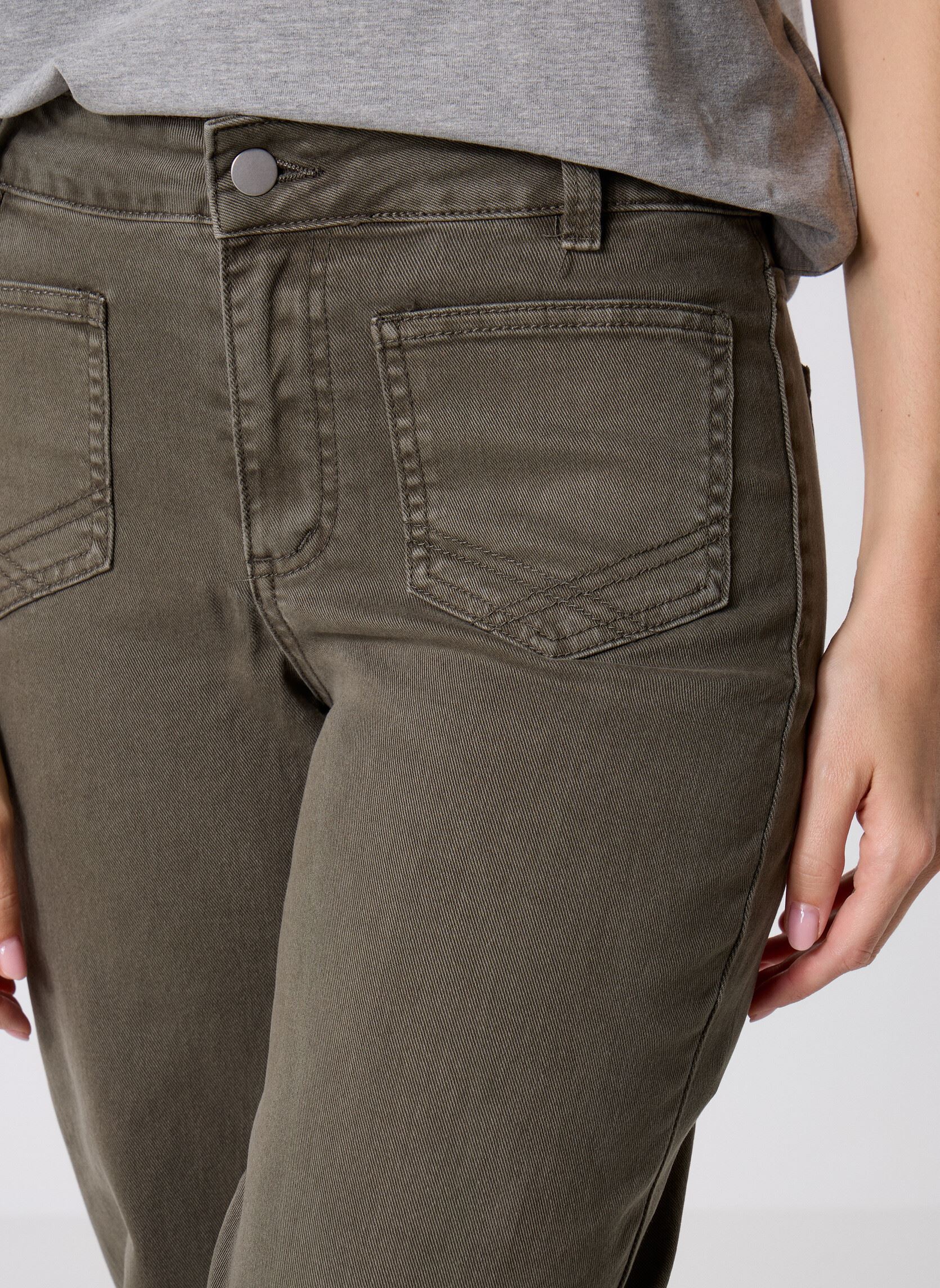 Jeans flare VILORIE RW WIDE POCKET COLUOR JEANS/LS/1 femme vert Vila Jeans flare VILORIE RW WIDE POCKET COLUOR JEANS/LS/1 femme vert Deep Depths