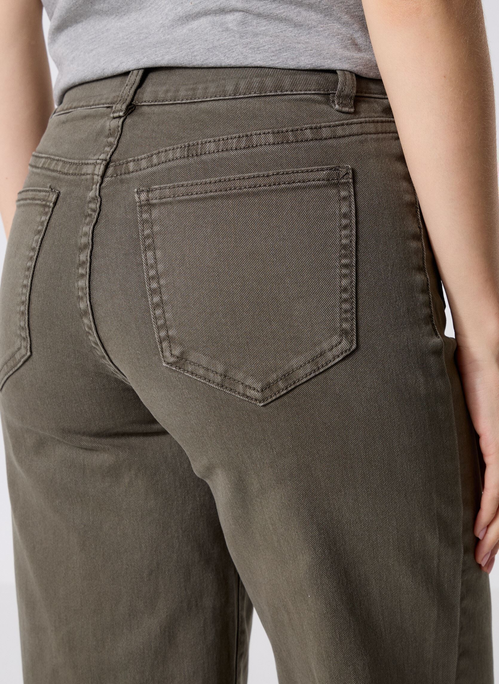 Jeans flare VILORIE RW WIDE POCKET COLUOR JEANS/LS/1 femme vert Vila Jeans flare VILORIE RW WIDE POCKET COLUOR JEANS/LS/1 femme vert Deep Depths