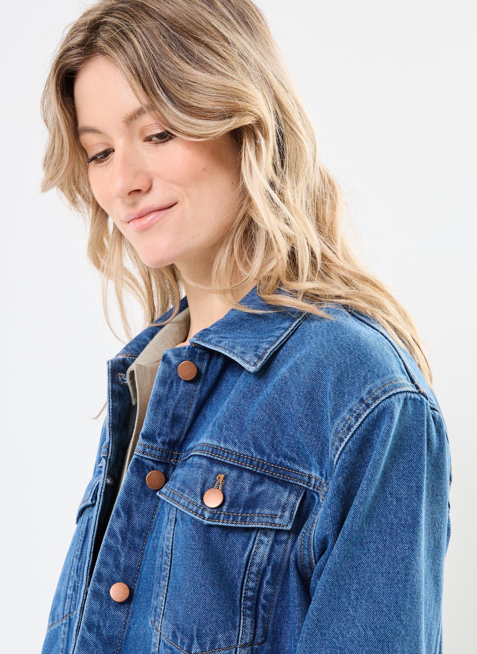 Vestes en jean VIMEY LOOSE L/S DENIM JACKET femme bleu Vila Vestes en jean VIMEY LOOSE L/S DENIM JACKET femme bleu Medium Blue Denim