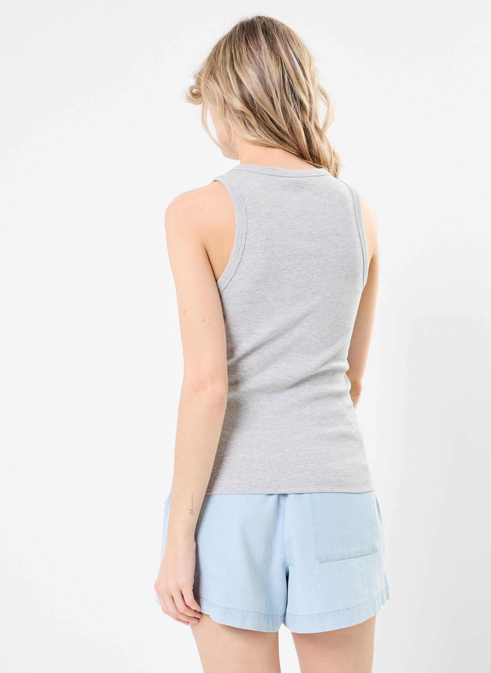 Débardeurs VISOLA S/L TANK TOP - NOOS femme gris Vila Débardeurs VISOLA S/L TANK TOP - NOOS femme gris Light Grey Melange