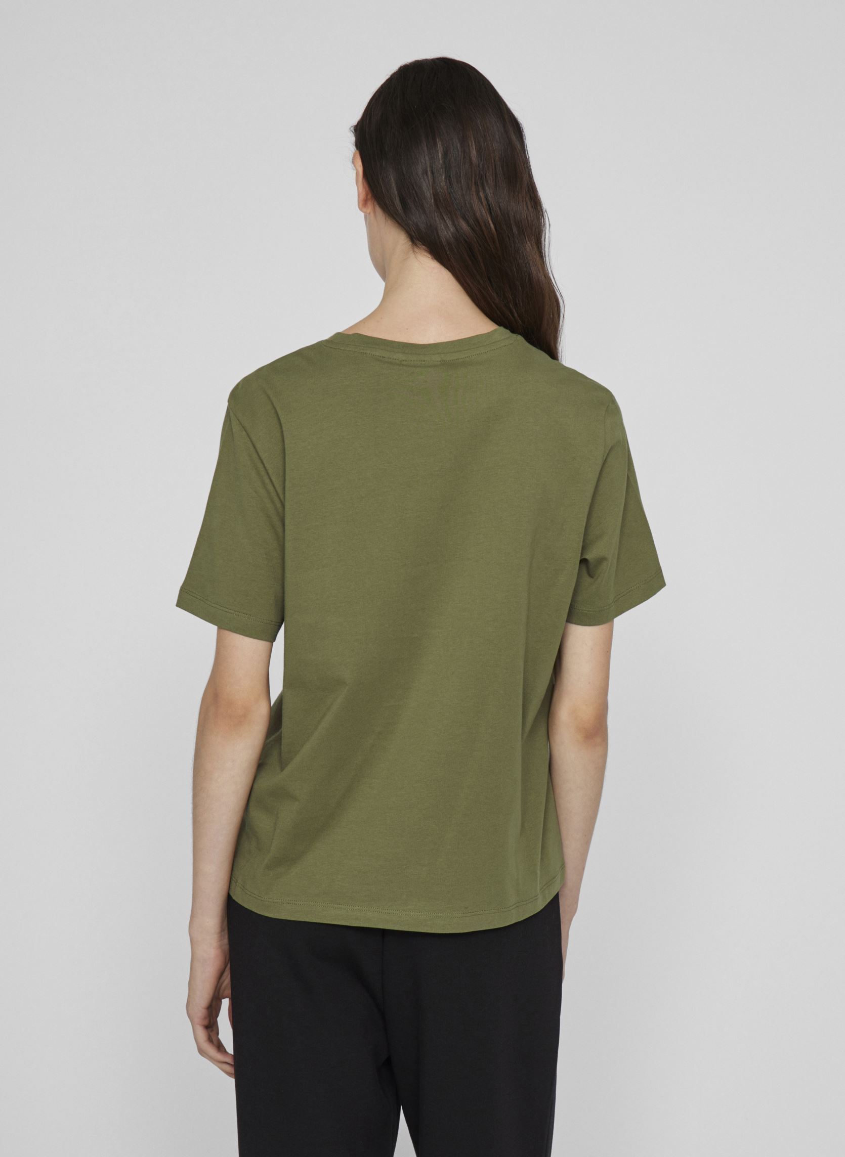 Tee-shirts VISYBILLA O-NECK S/S T-SHIRT/PB femme vert Vila Tee-shirts VISYBILLA O-NECK S/S T-SHIRT/PB femme vert Capulet Olive