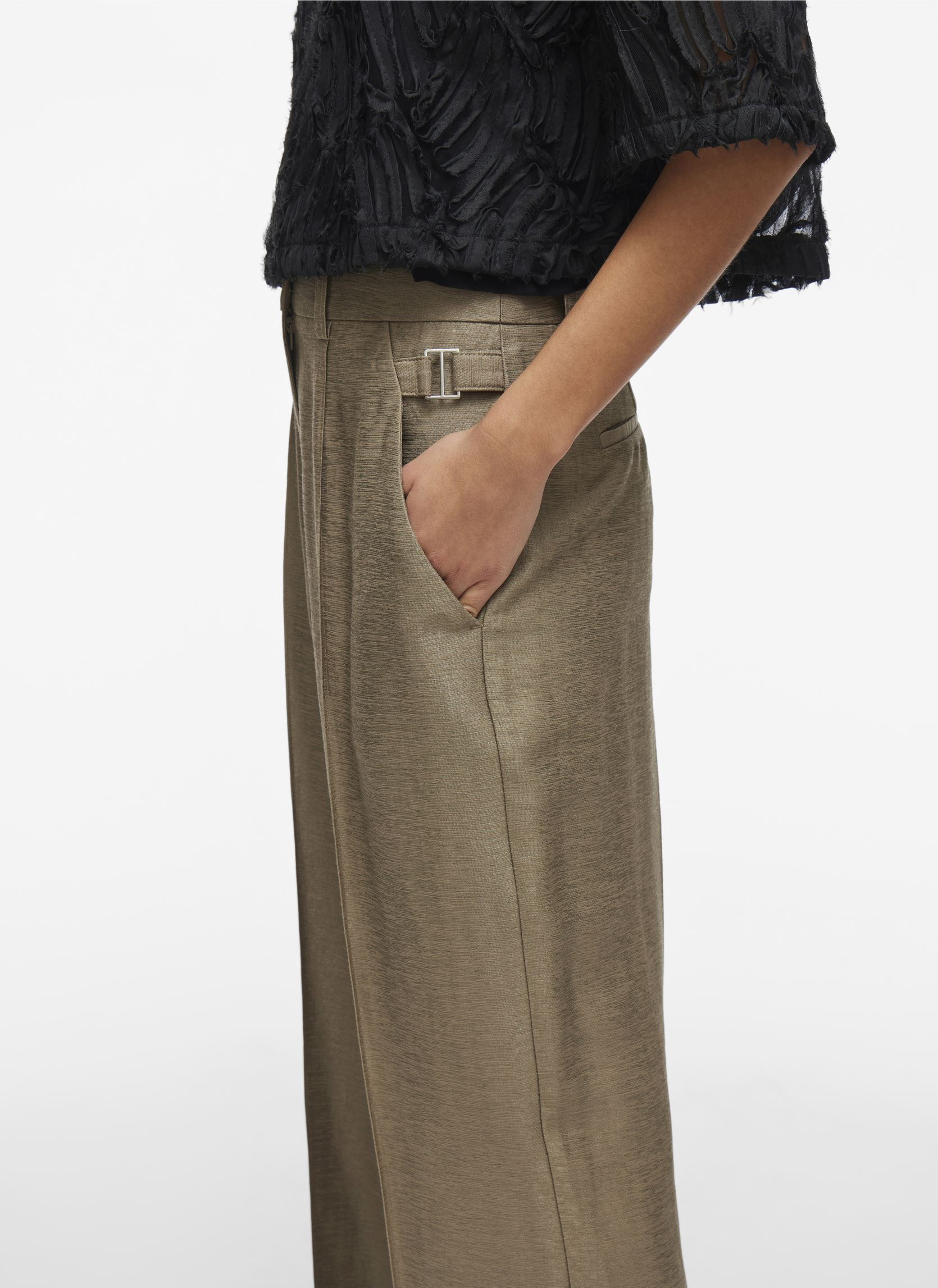 Weite Hosen ROUJULIET HW F/L S/F TROUSER damen braun Vila Weite Hosen ROUJULIET HW F/L S/F TROUSER damen braun FALLEN ROCK