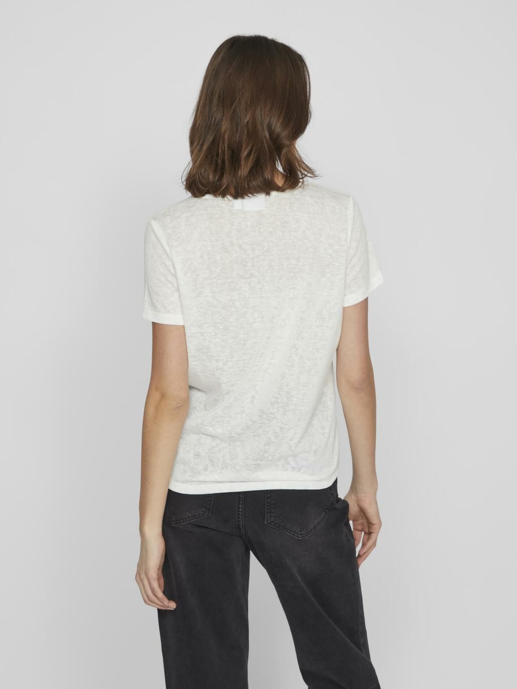 Tee-shirts manches courtes VIAMER V-NECK S/S LACE DETAIL TOP femme blanc Vila Tee-shirts manches courtes VIAMER V-NECK S/S LACE DETAIL TOP femme blanc Cloud Dancer