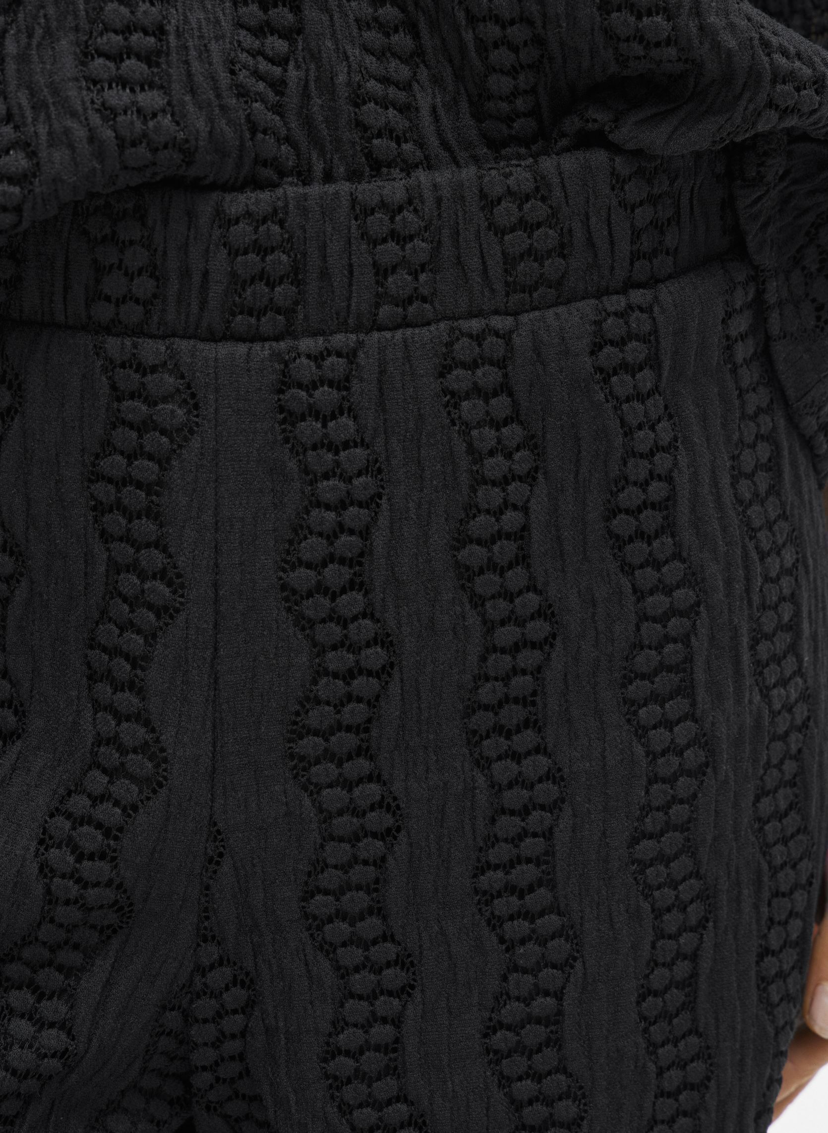 Wijde broeken VILUMENA HW WIDE PANTS dames zwart Vila Wijde broeken VILUMENA HW WIDE PANTS dames zwart Black Beauty