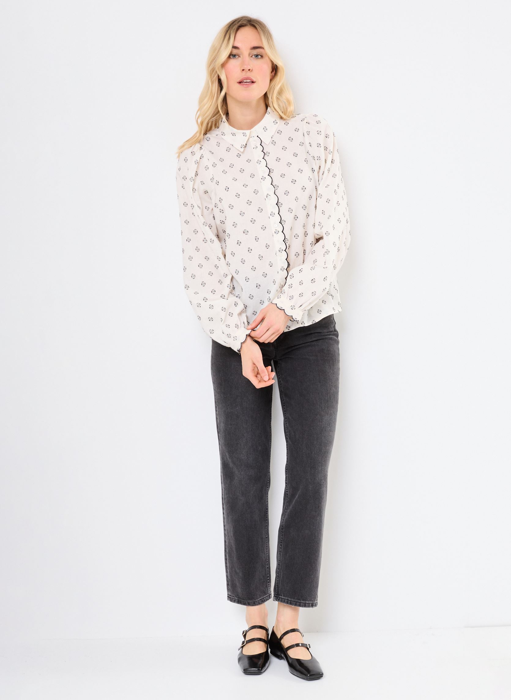 Langarm-Hemden VISTEFFIE L/S SHIRT/R damen beige Vila Langarm-Hemden VISTEFFIE L/S SHIRT/R damen beige BIRCH