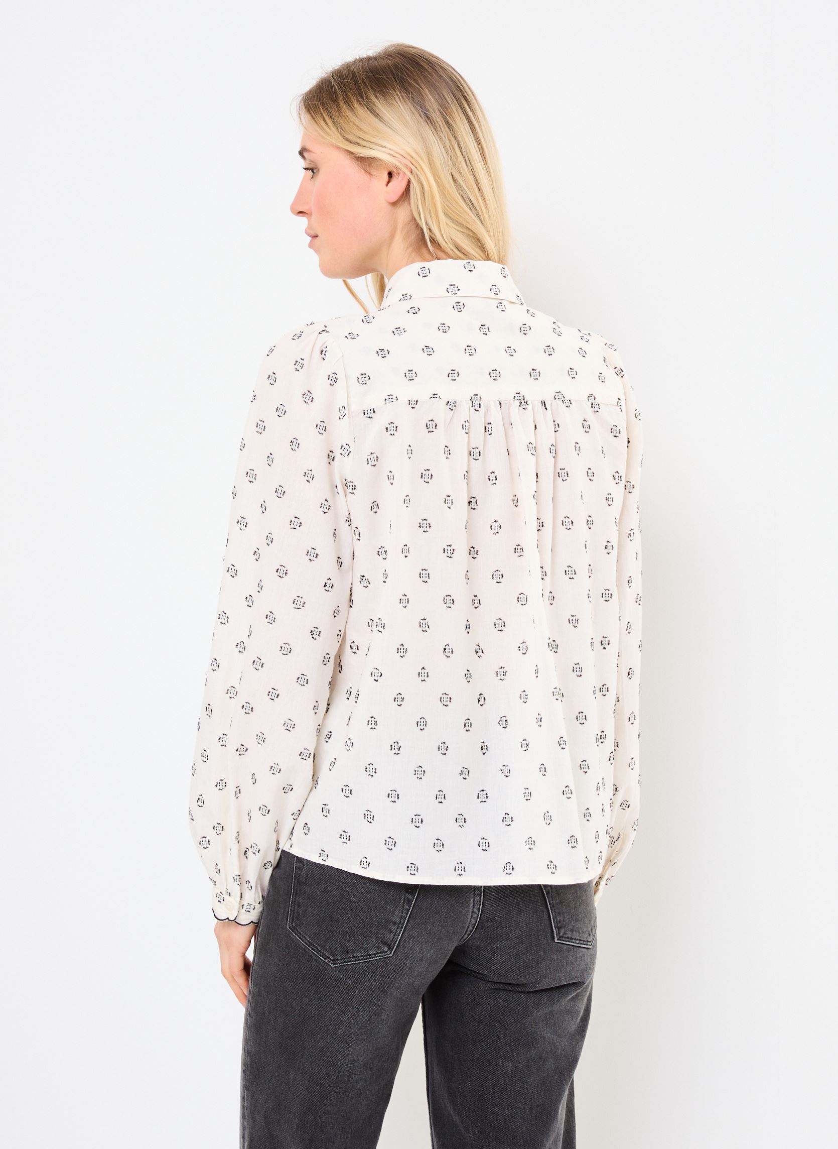 Langarm-Hemden VISTEFFIE L/S SHIRT/R damen beige Vila Langarm-Hemden VISTEFFIE L/S SHIRT/R damen beige BIRCH