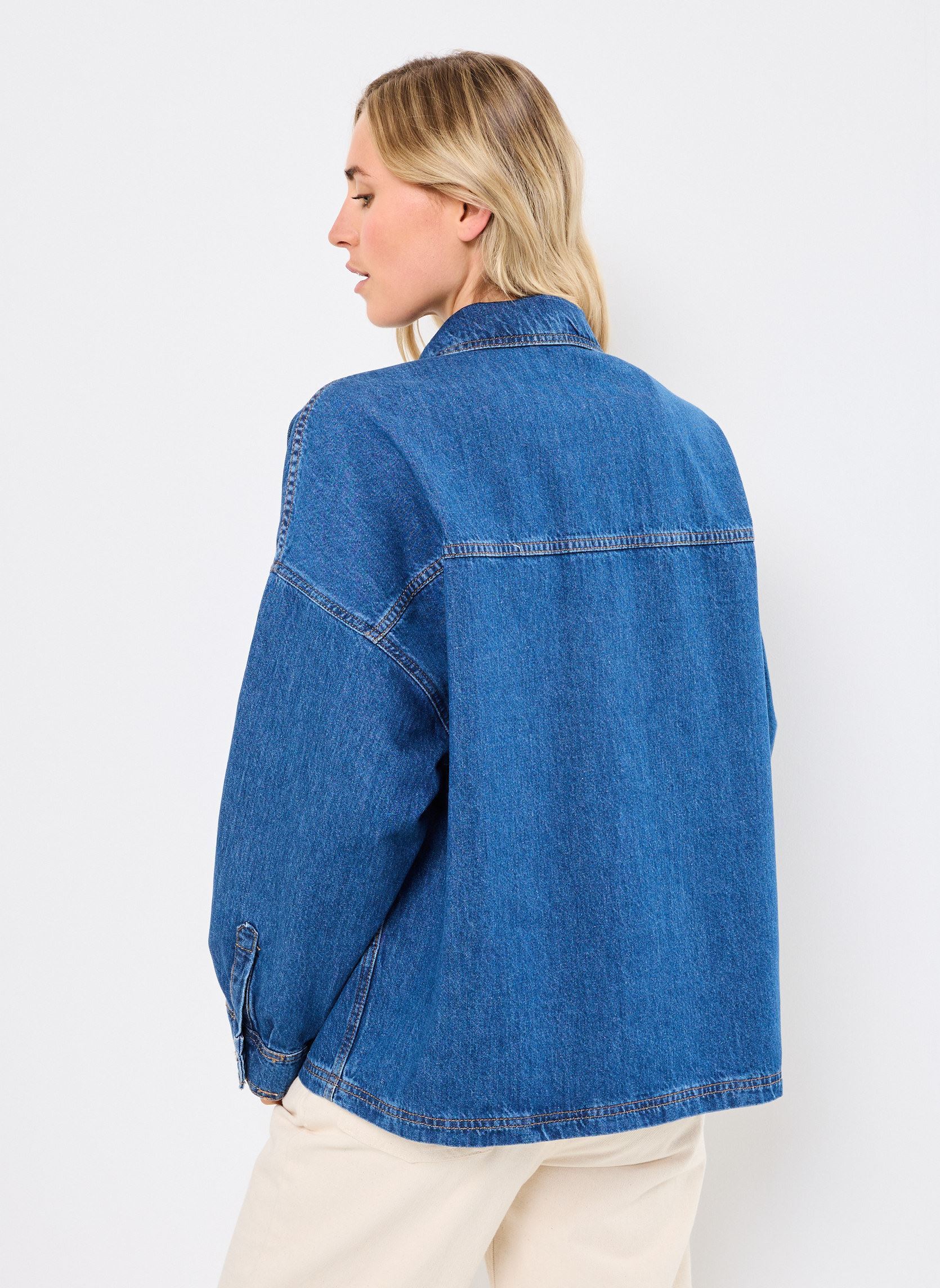 Jeansjacken VICREEK L/S DENIM SHIRT damen blau Vila Jeansjacken VICREEK L/S DENIM SHIRT damen blau Medium Blue Denim