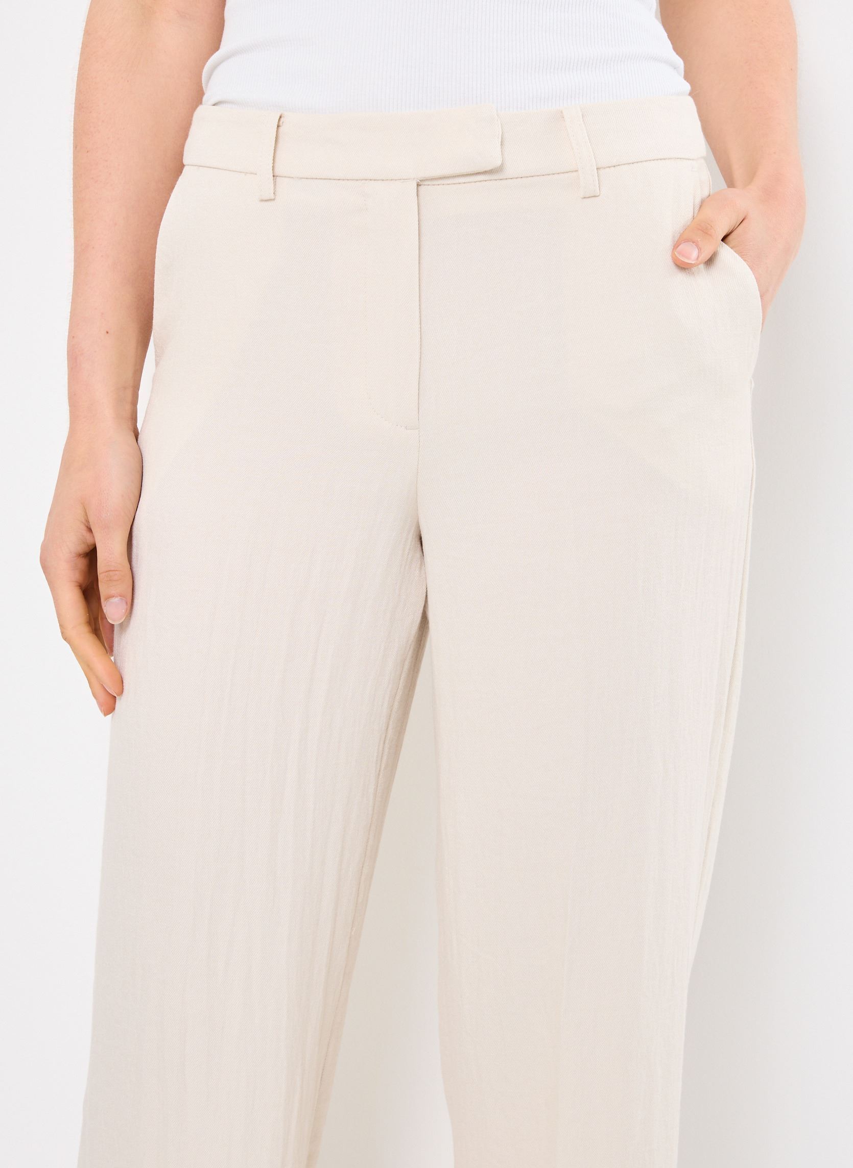 Pantalons larges VIFLEA RW TAILORED PANTS femme beige Vila Pantalons larges VIFLEA RW TAILORED PANTS femme beige Birch