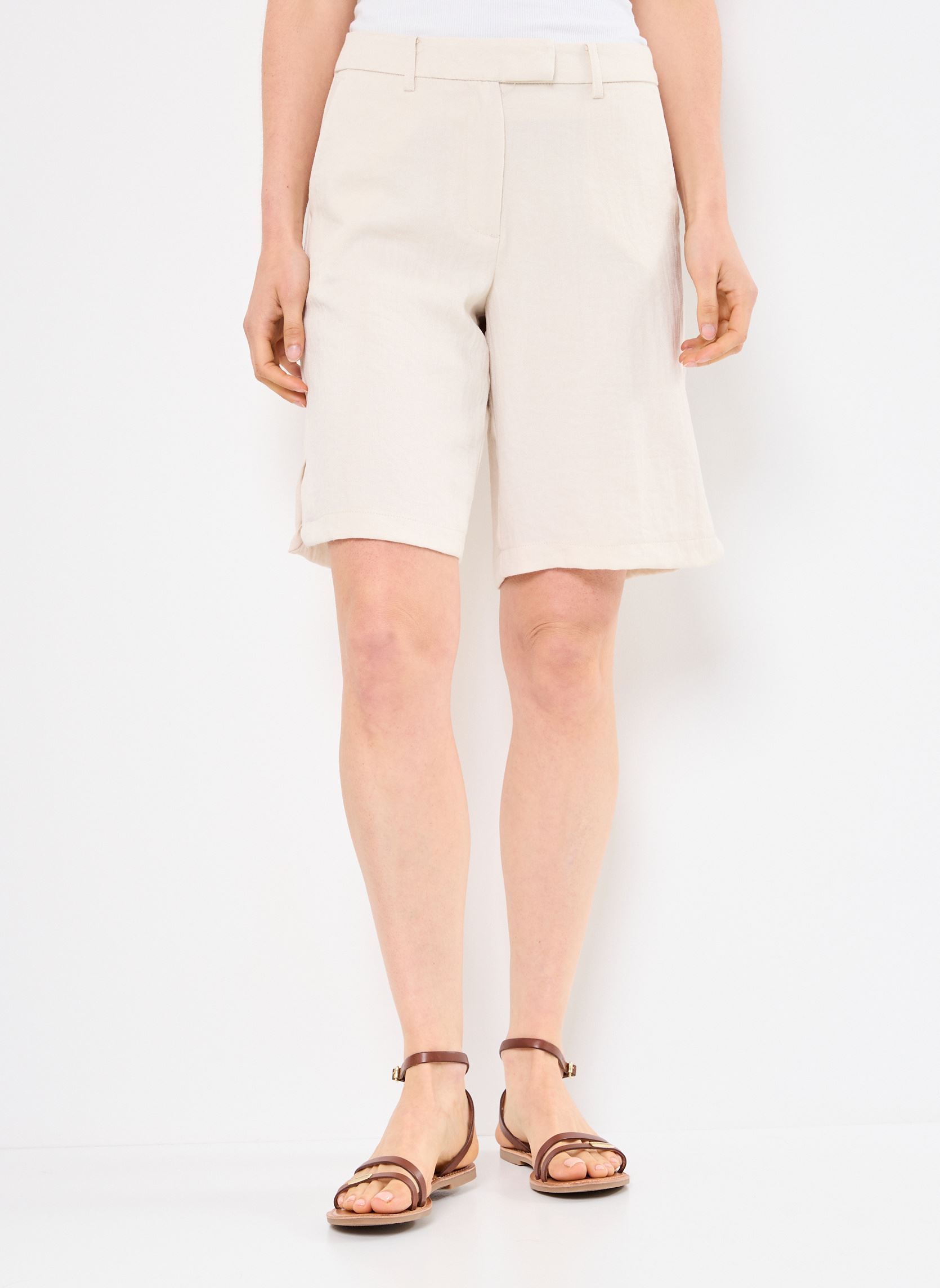 Shorts VIFLEA RW TAILORED SHORTS damen beige Vila Shorts VIFLEA RW TAILORED SHORTS damen beige BIRCH