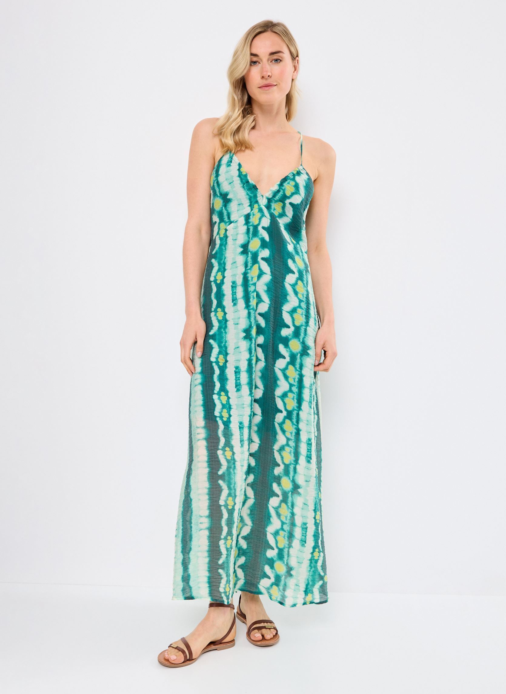 Robes longues VILYRIA ETNA SINGLET ANKLE DRESS femme vert Vila Robes longues VILYRIA ETNA SINGLET ANKLE DRESS femme vert Cadmium green