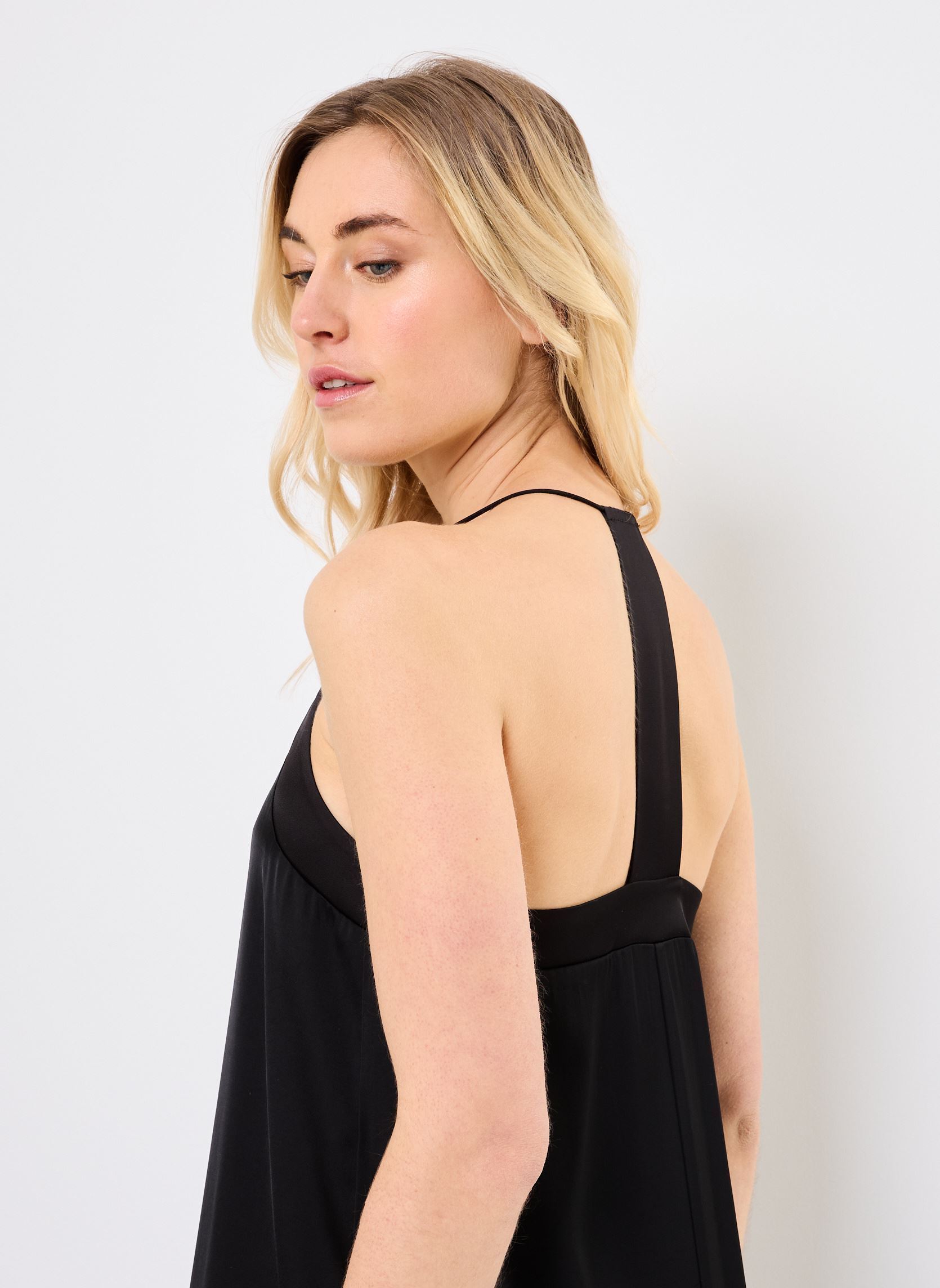 Vestidos largos VIMARELLE VNECK SINGLET ANKLE DRESS/DC/R mujer negro Vila Vestidos largos VIMARELLE VNECK SINGLET ANKLE DRESS/DC/R mujer negro Black Beauty