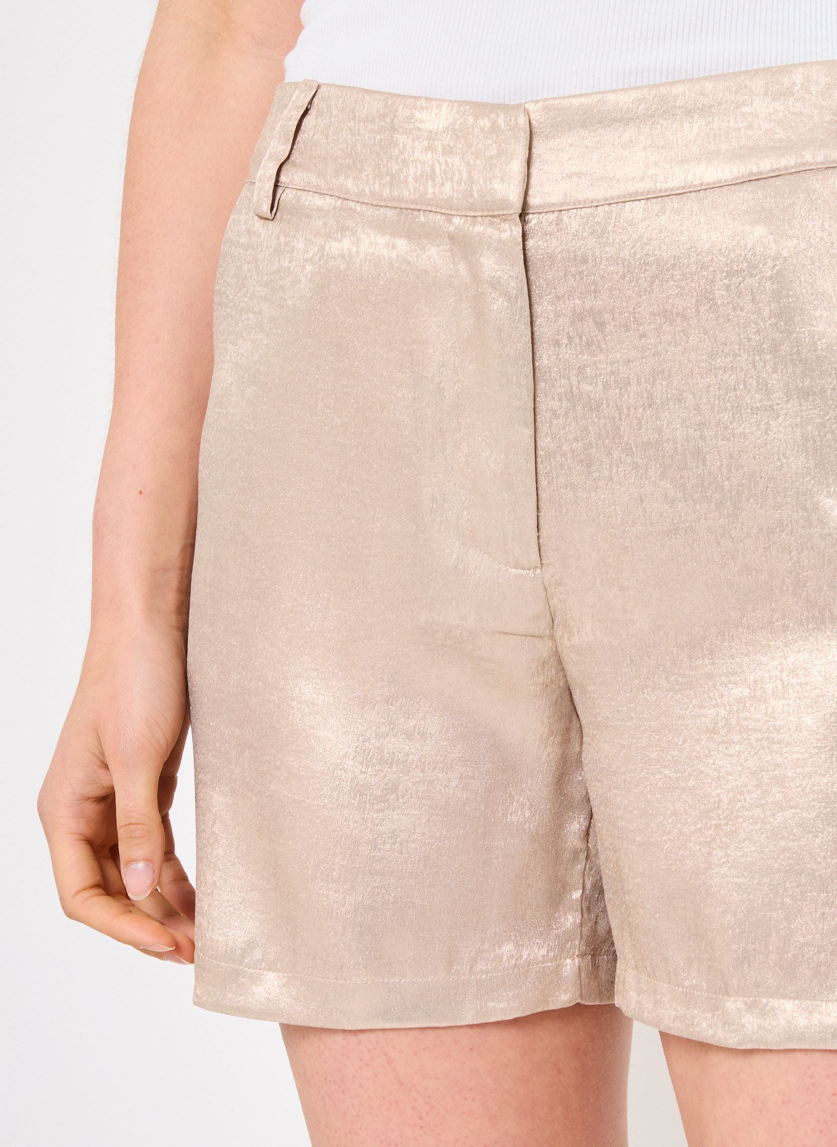 Shorts VIMETALLA RW SHORTS/C32 femme or et bronze Vila Shorts VIMETALLA RW SHORTS/C32 femme or et bronze BIRCH