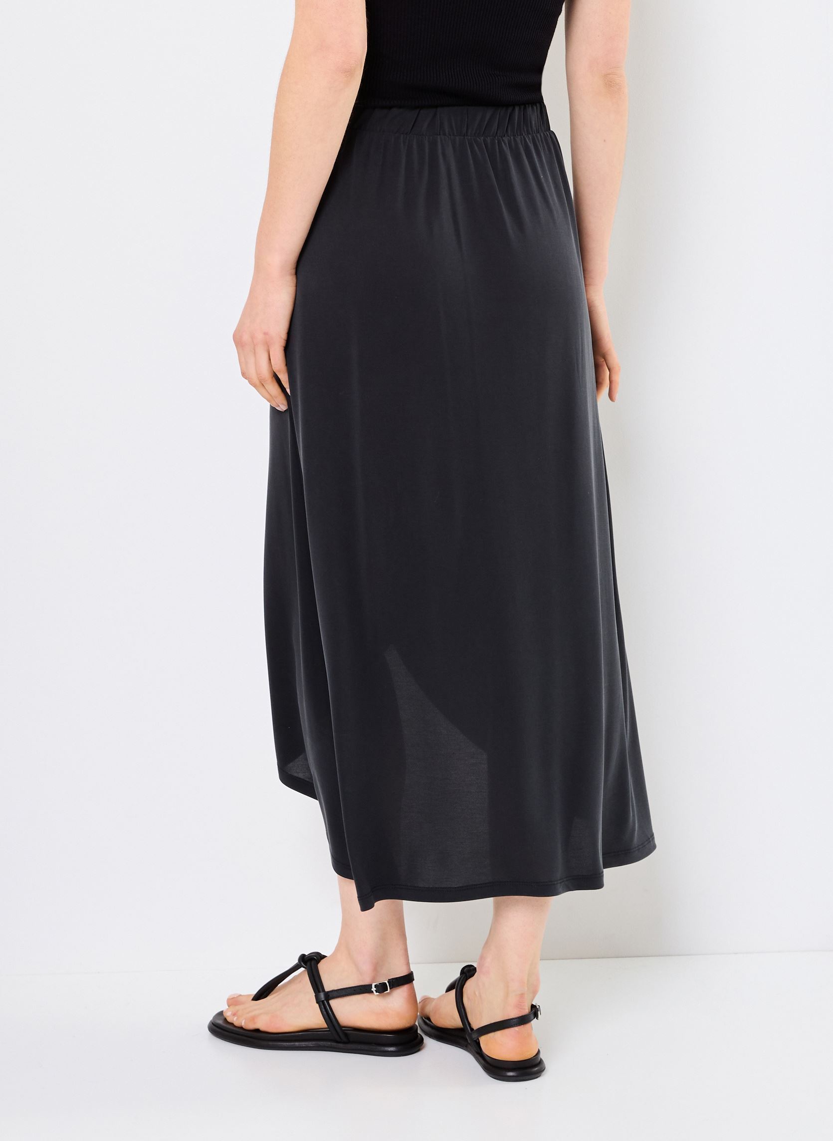 Lange rokken VIMODALA HW WRAP SKIRT - NOOS dames zwart Vila Lange rokken VIMODALA HW WRAP SKIRT - NOOS dames zwart Black