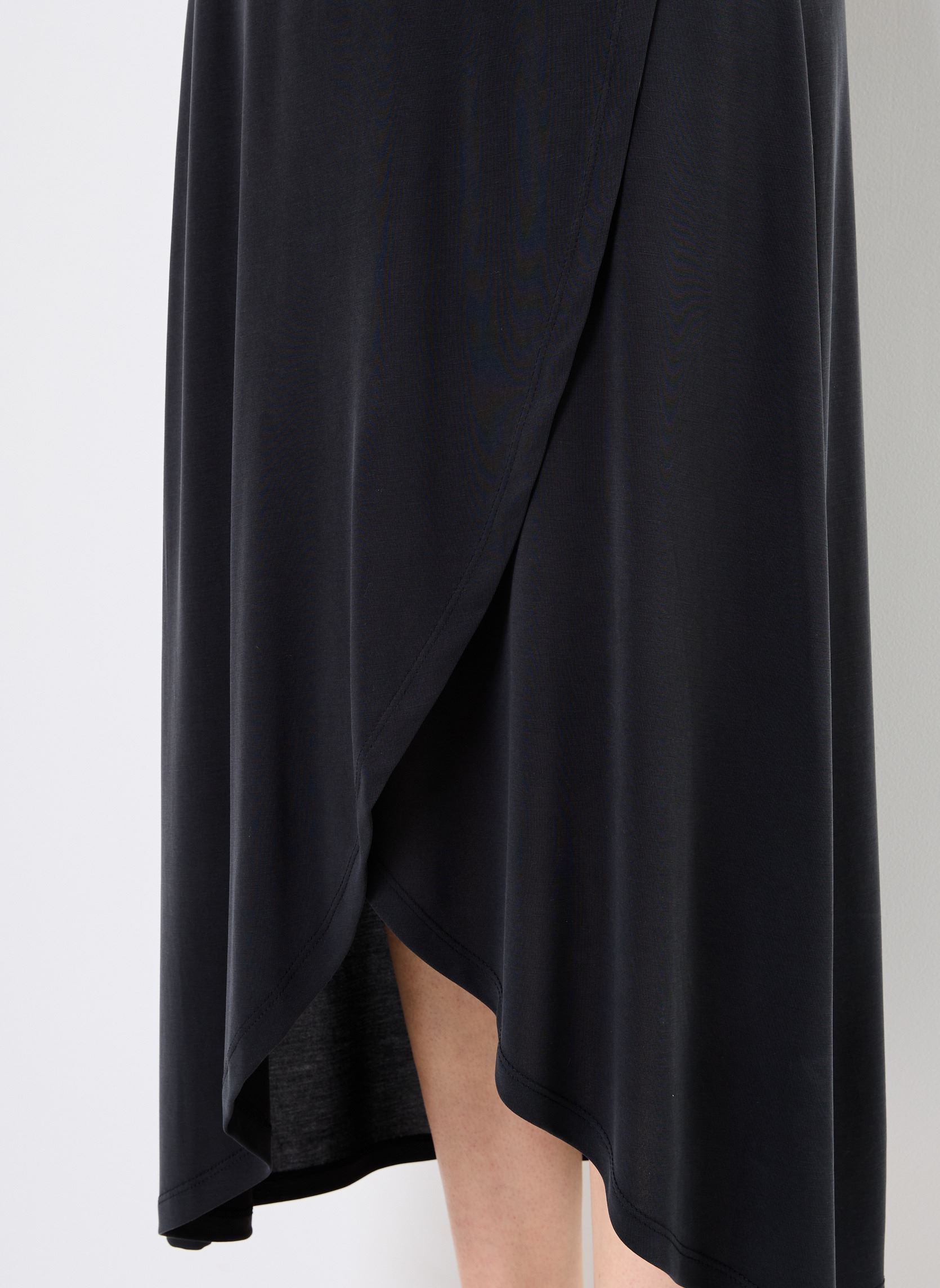 Lange rokken VIMODALA HW WRAP SKIRT - NOOS dames zwart Vila Lange rokken VIMODALA HW WRAP SKIRT - NOOS dames zwart Black