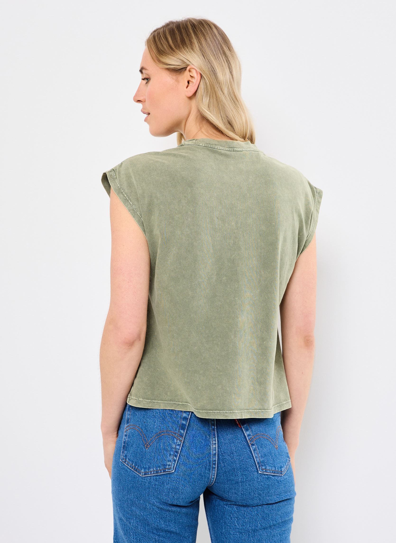 Tops VIPETONE NEW PRINTED TANK TOP femme vert Vila Tops VIPETONE NEW PRINTED TANK TOP femme vert Capulet Olive