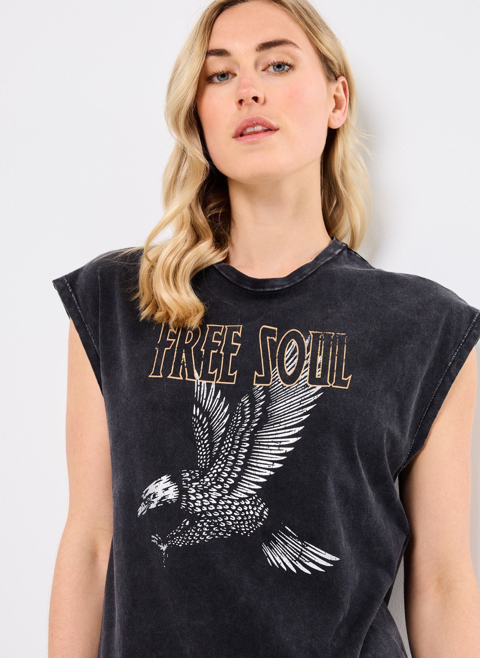 Tops VIPETONE NEW PRINTED TANK TOP femme noir Vila Tops VIPETONE NEW PRINTED TANK TOP femme noir Black Beauty
