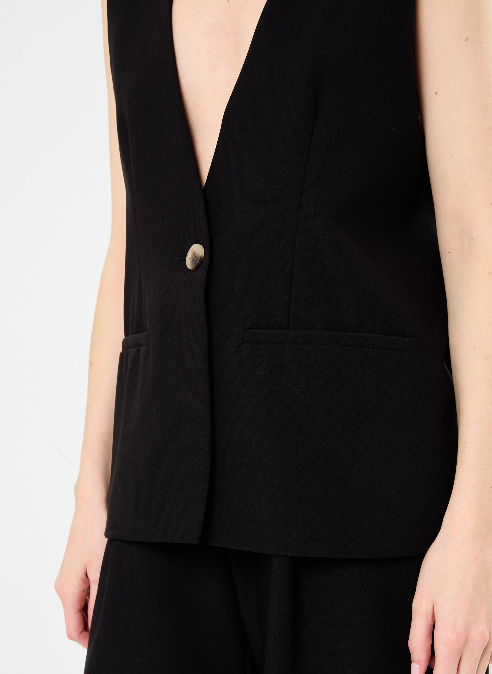 Gilets VIPINIEMA S/L TAILORED VEST/BFS femme noir Vila Gilets VIPINIEMA S/L TAILORED VEST/BFS femme noir Black Beauty