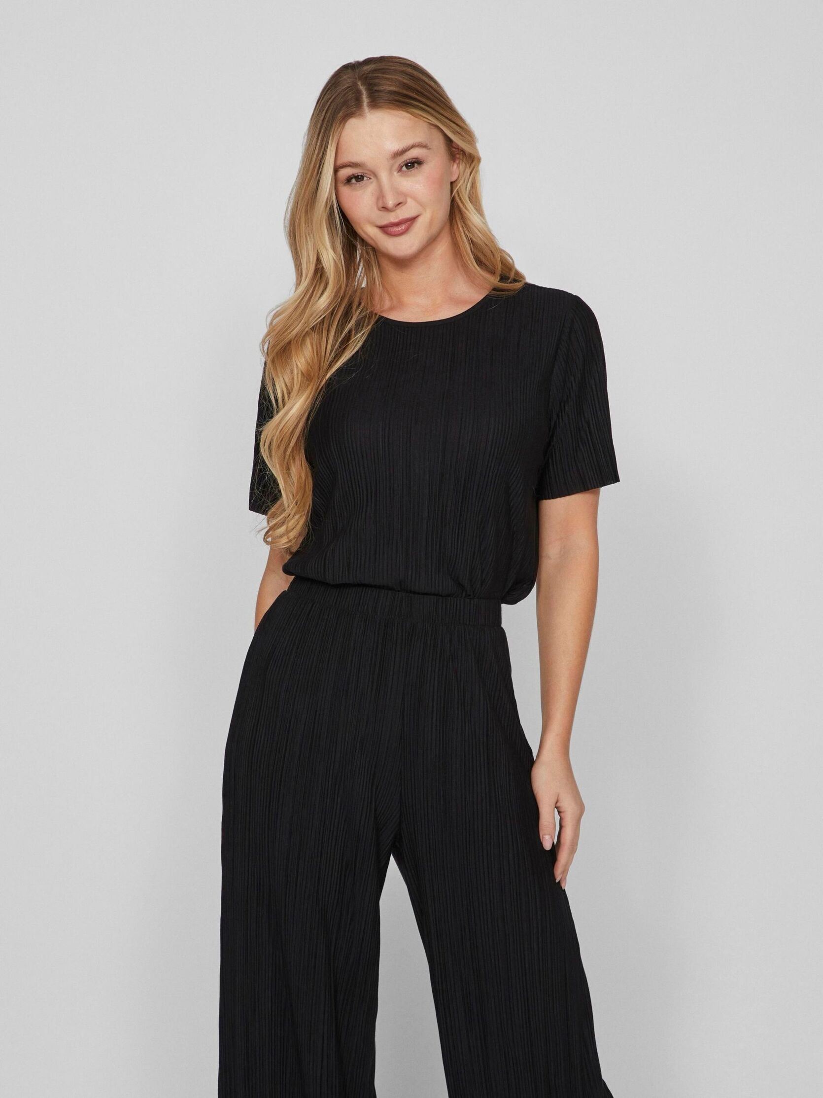 Kurzarm-T-Shirts VIPLISA O-NECK S/S TOP - NOOS damen schwarz Vila Kurzarm-T-Shirts VIPLISA O-NECK S/S TOP - NOOS damen schwarz BLACK BEAUTY