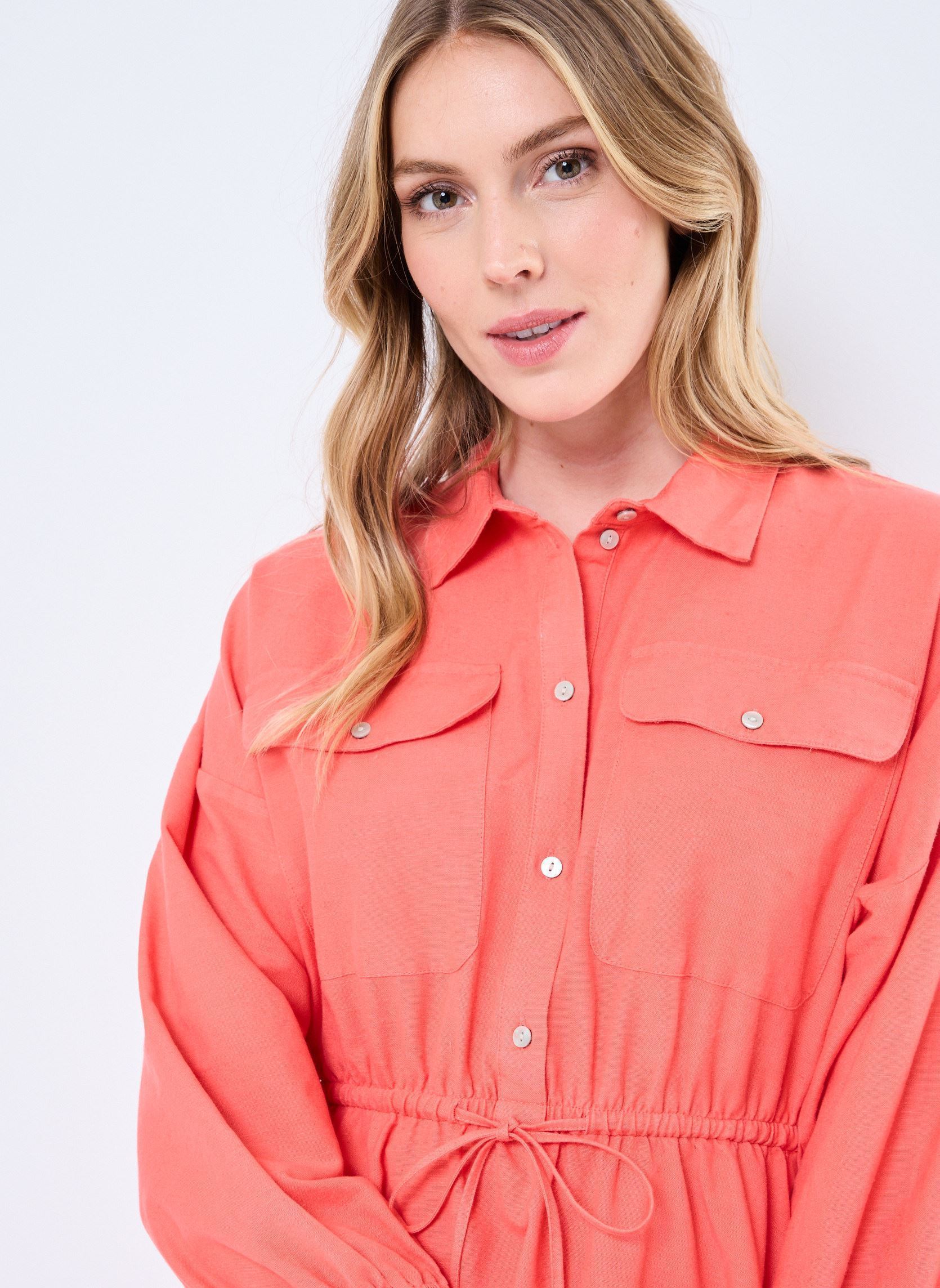 Robes VIPRISILLA 3/4 SHORT SHIRT DRESS femme rose Vila Robes VIPRISILLA 3/4 SHORT SHIRT DRESS femme rose Dubarry