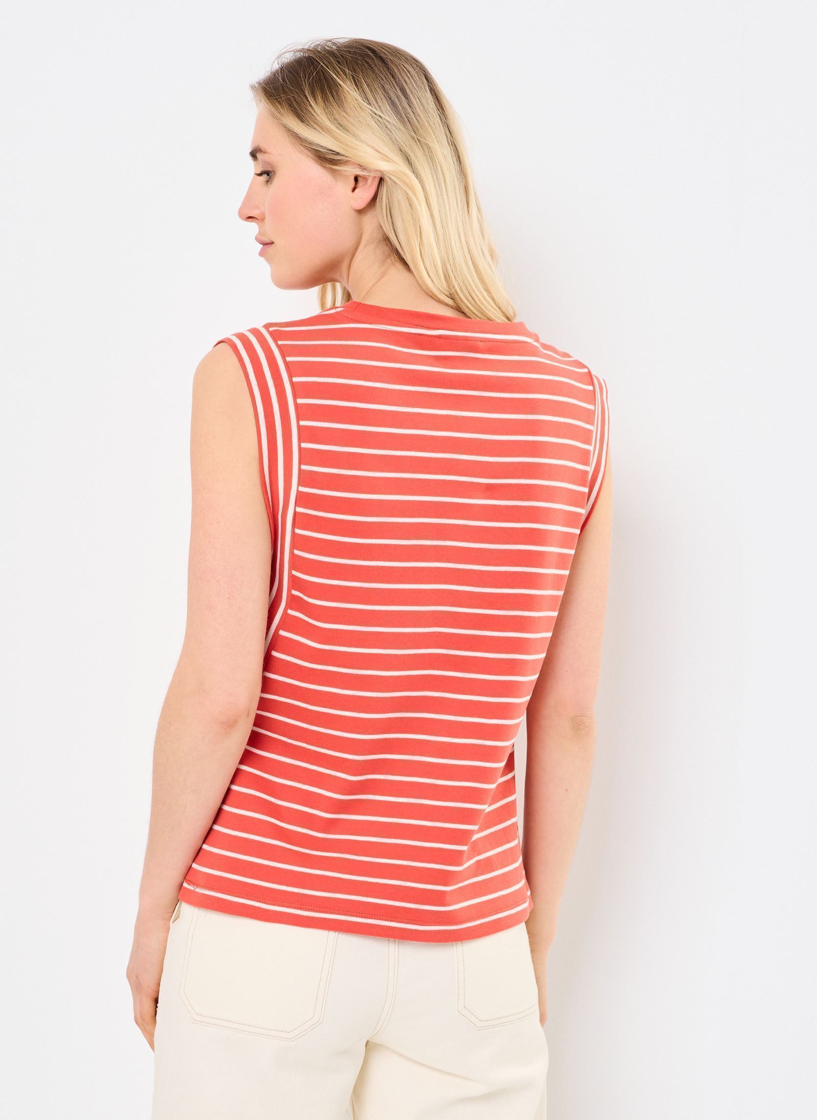 Débardeurs VIVERIANA O-NECK S/L TOP femme rouge Vila Débardeurs VIVERIANA O-NECK S/L TOP femme rouge AURORA RED