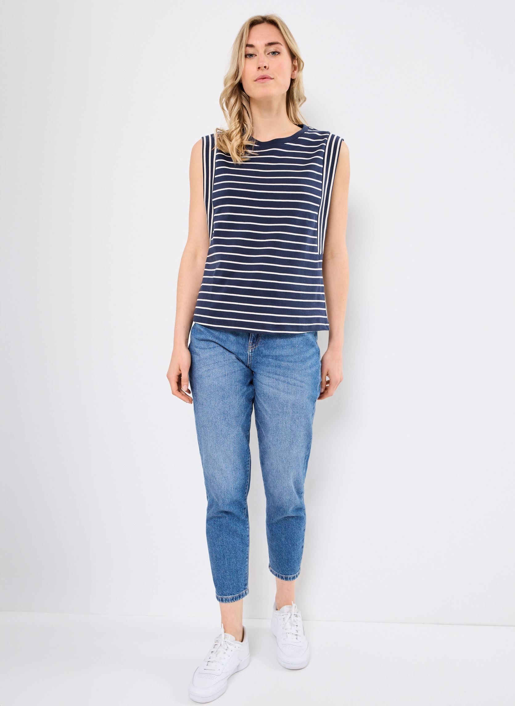 Débardeurs VIVERIANA O-NECK S/L TOP femme bleu Vila Débardeurs VIVERIANA O-NECK S/L TOP femme bleu NAVY BLAZER