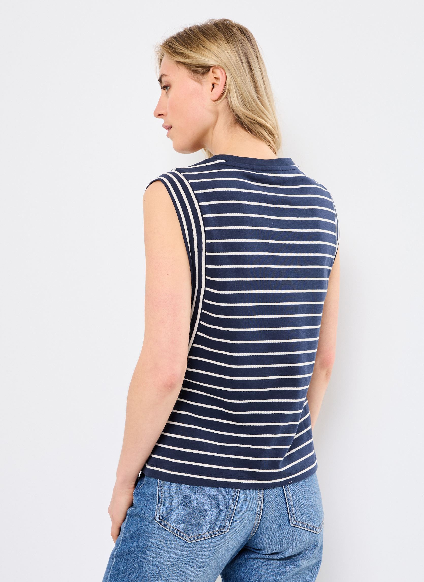Débardeurs VIVERIANA O-NECK S/L TOP femme bleu Vila Débardeurs VIVERIANA O-NECK S/L TOP femme bleu NAVY BLAZER