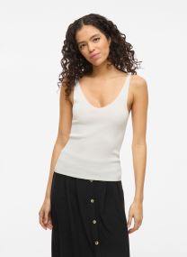 Tops VIWENNIE V-NECK RIB KNIT S/L TOP - NOOS femme blanc Vila Tops VIWENNIE V-NECK RIB KNIT S/L TOP - NOOS femme blanc Cloud Dancer
